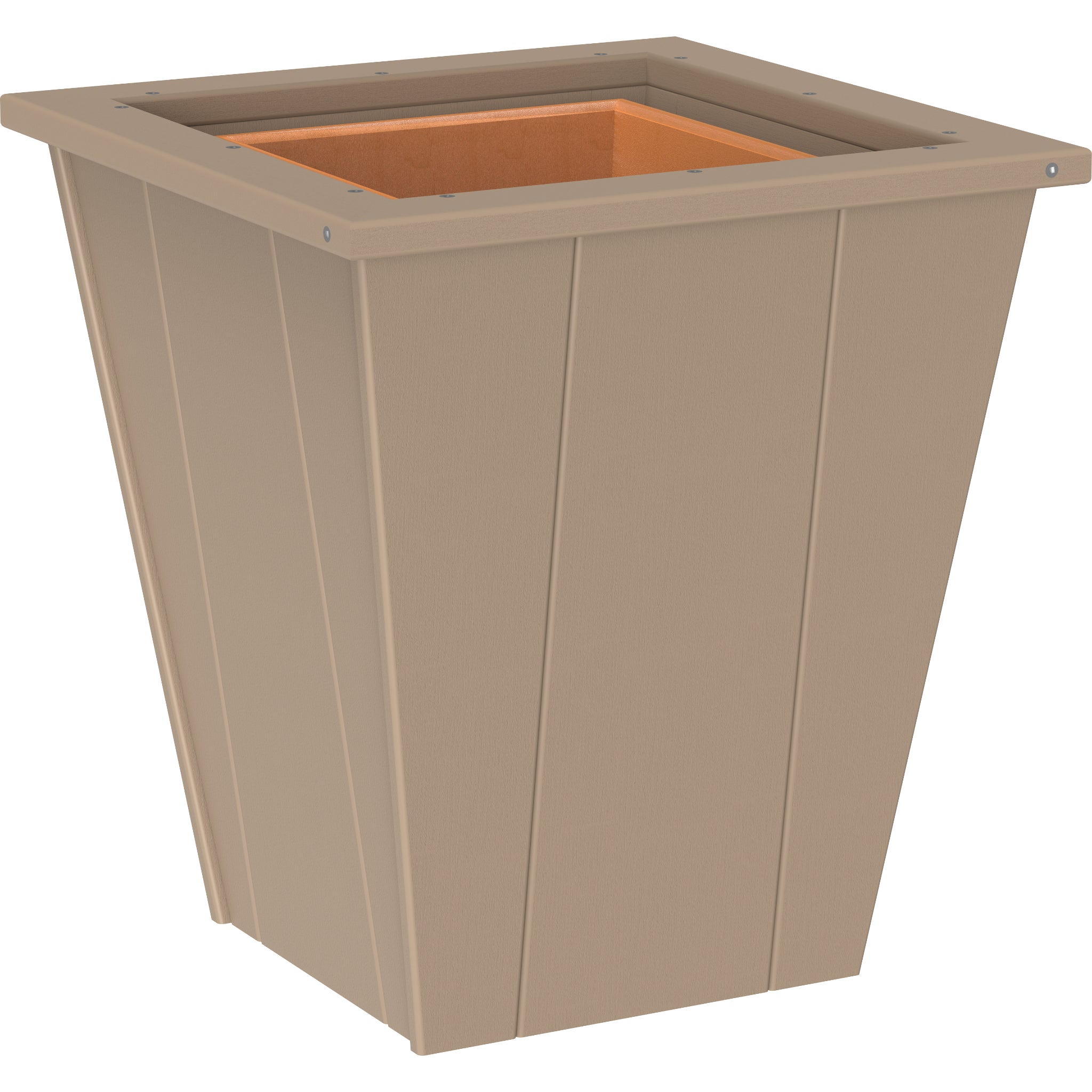 LuxCraft Elite 18″ Planter – Outdoor Poly Patio Planter (EP18)