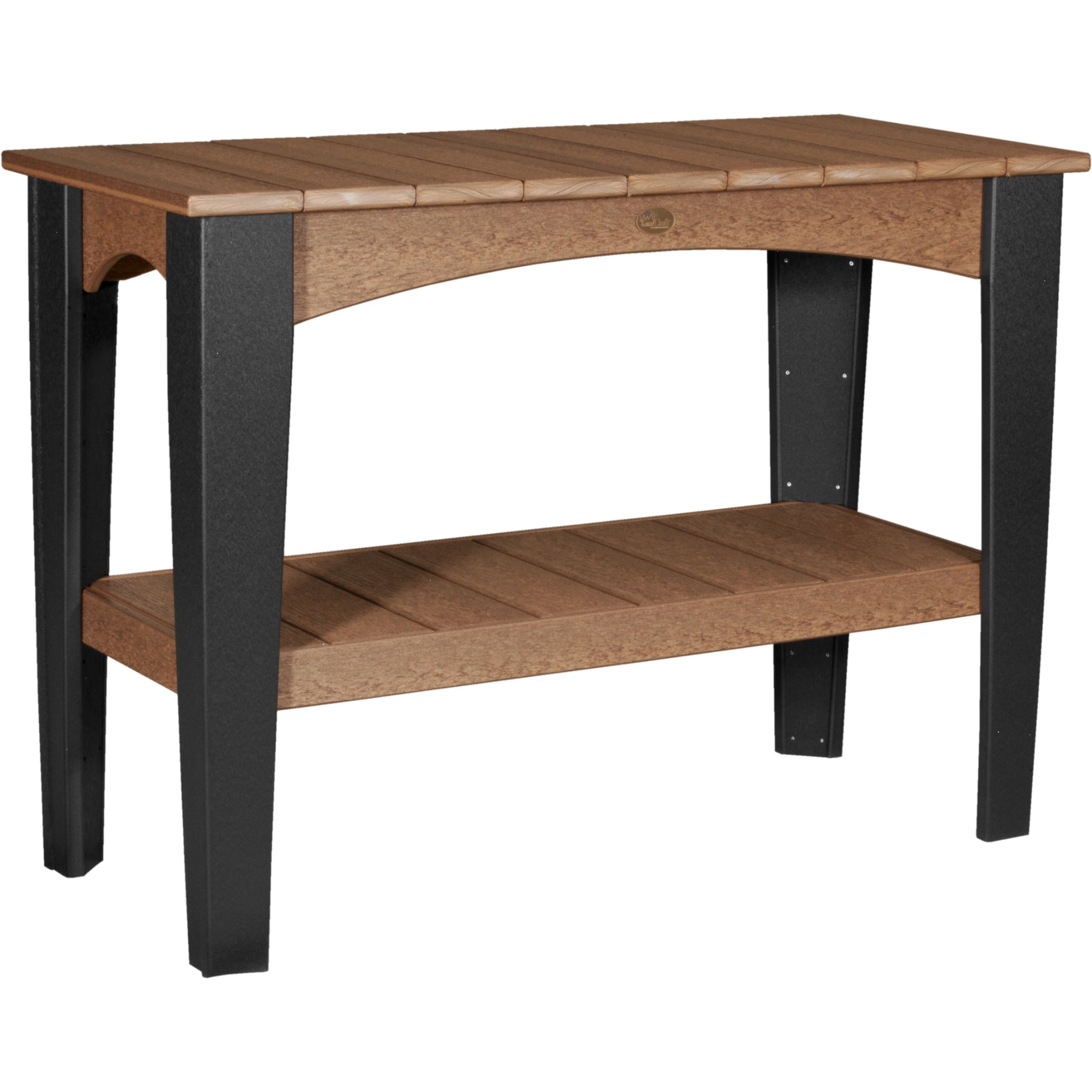 LuxCraft Island Buffet Table – Outdoor Poly Patio Counter Height Table (IBT)