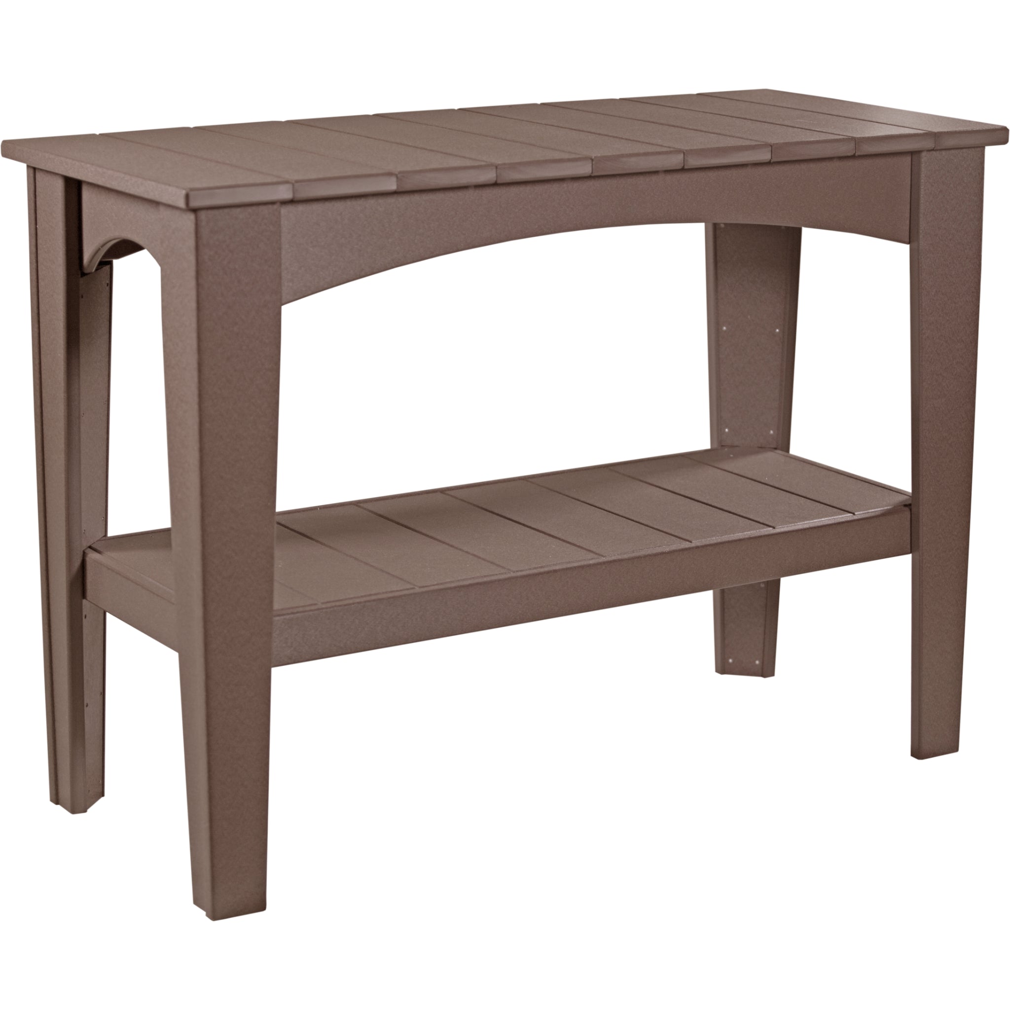 LuxCraft Island Buffet Table – Outdoor Poly Patio Counter Height Table (IBT)