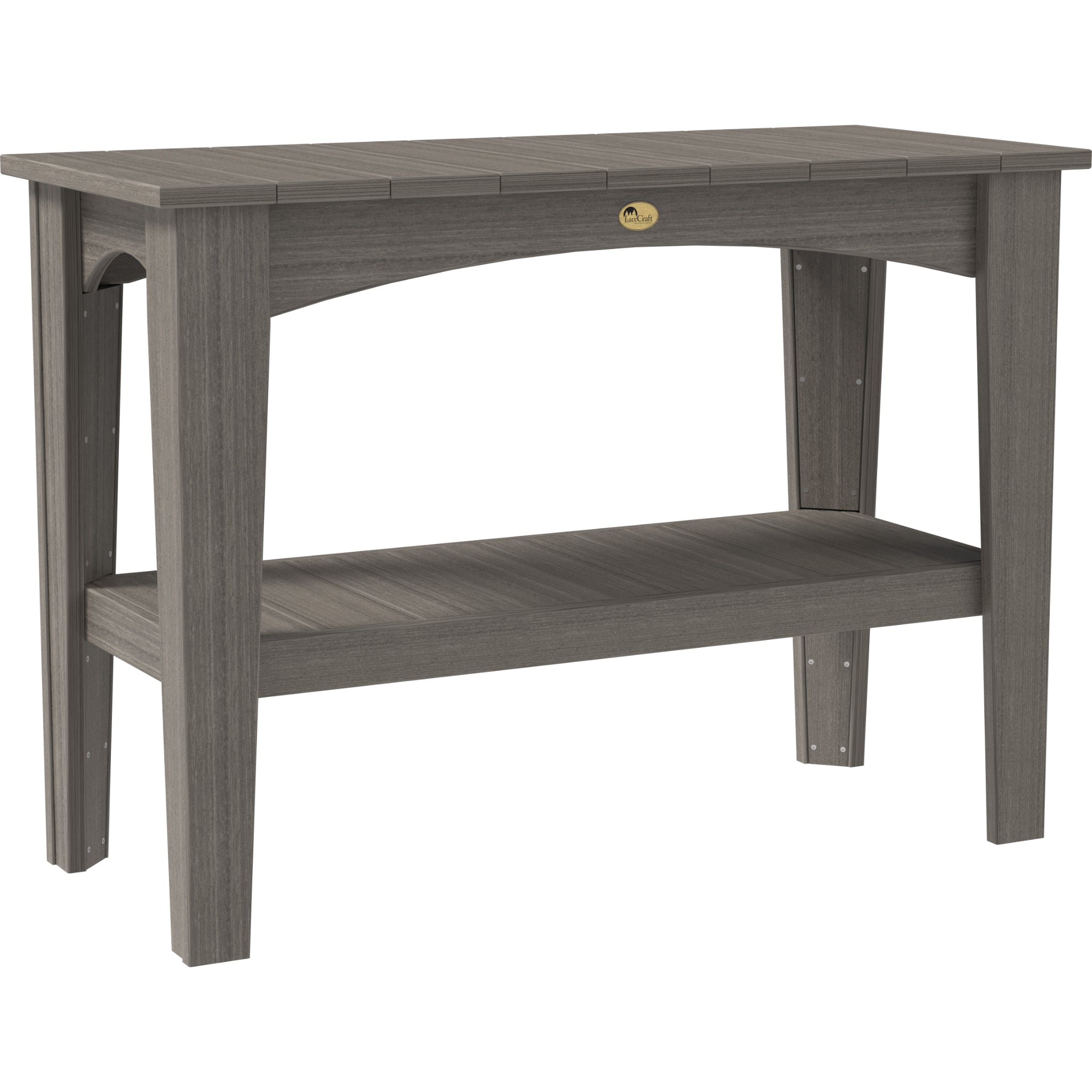 LuxCraft Island Buffet Table – Outdoor Poly Patio Counter Height Table (IBT)