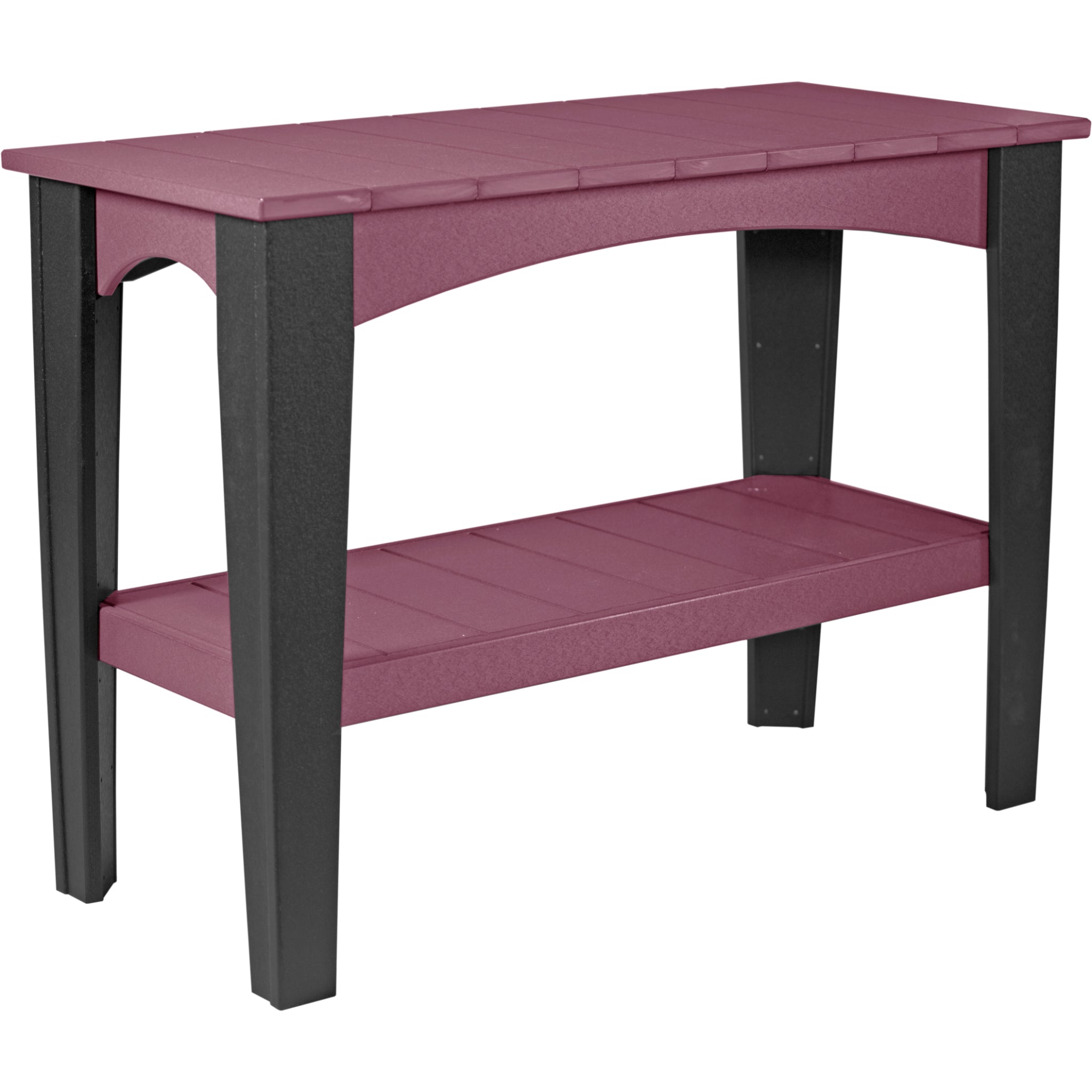 LuxCraft Island Buffet Table – Outdoor Poly Patio Counter Height Table (IBT)