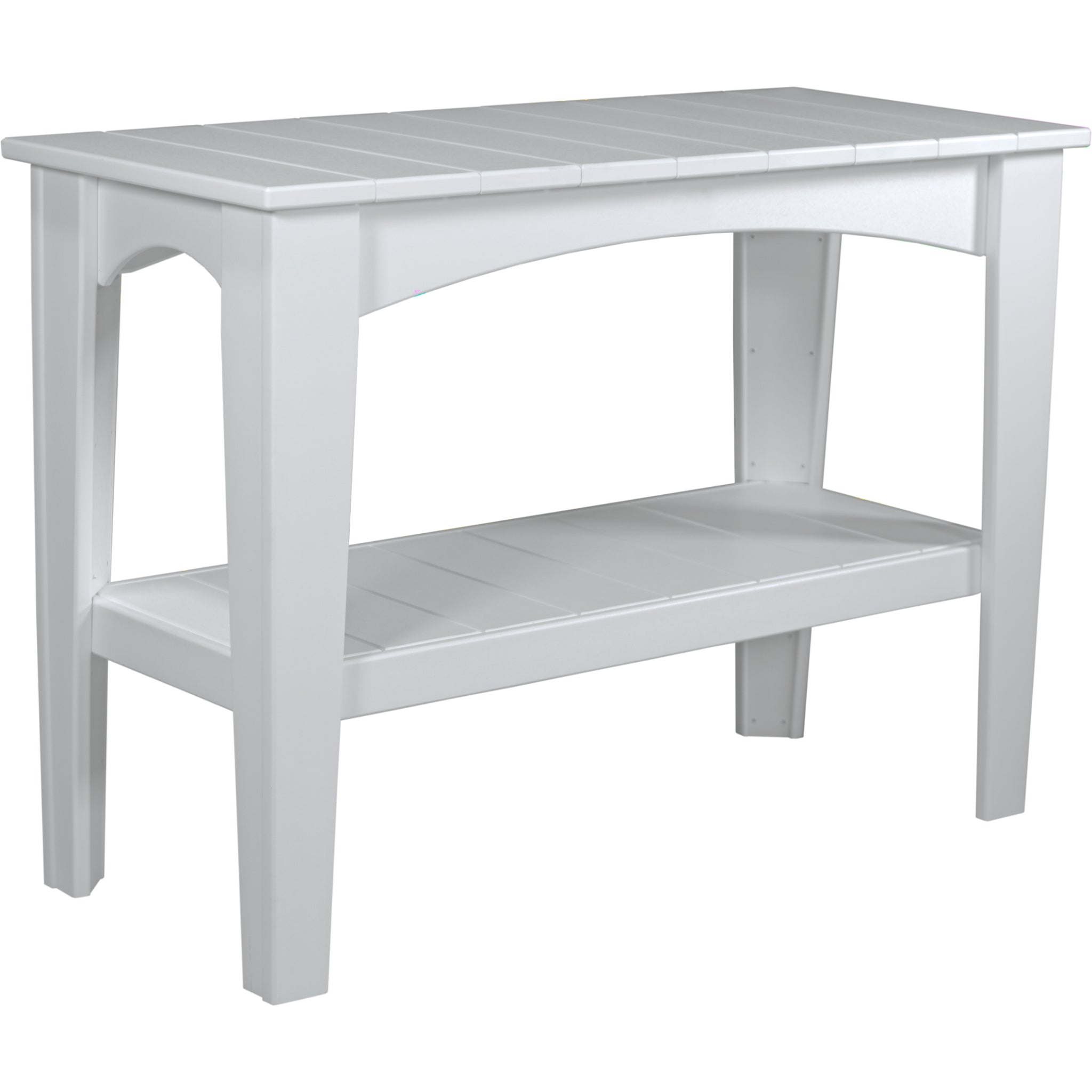 LuxCraft Island Buffet Table – Outdoor Poly Patio Counter Height Table (IBT)