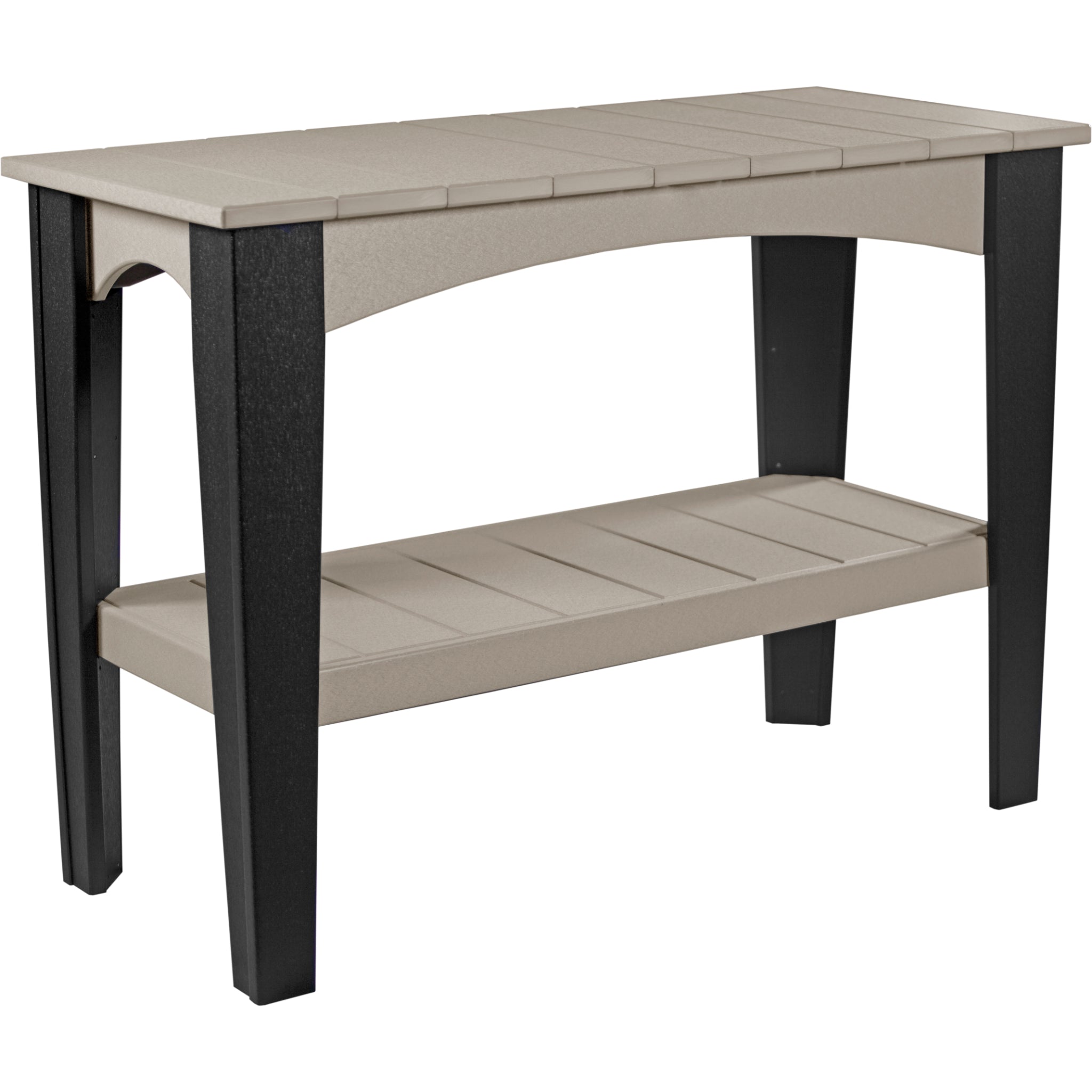 LuxCraft Island Buffet Table – Outdoor Poly Patio Counter Height Table (IBT)