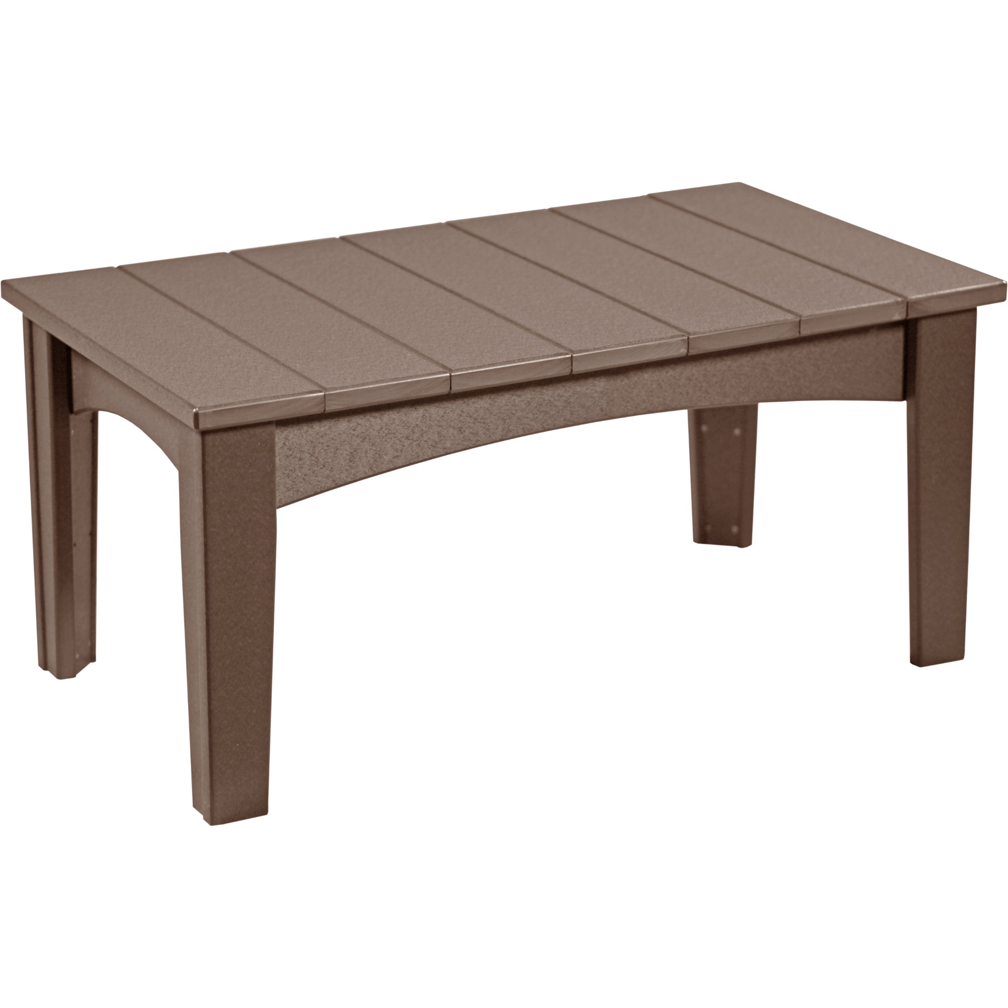 LuxCraft Island Coffee Table – Outdoor Poly Patio Coffee Table (ICT)