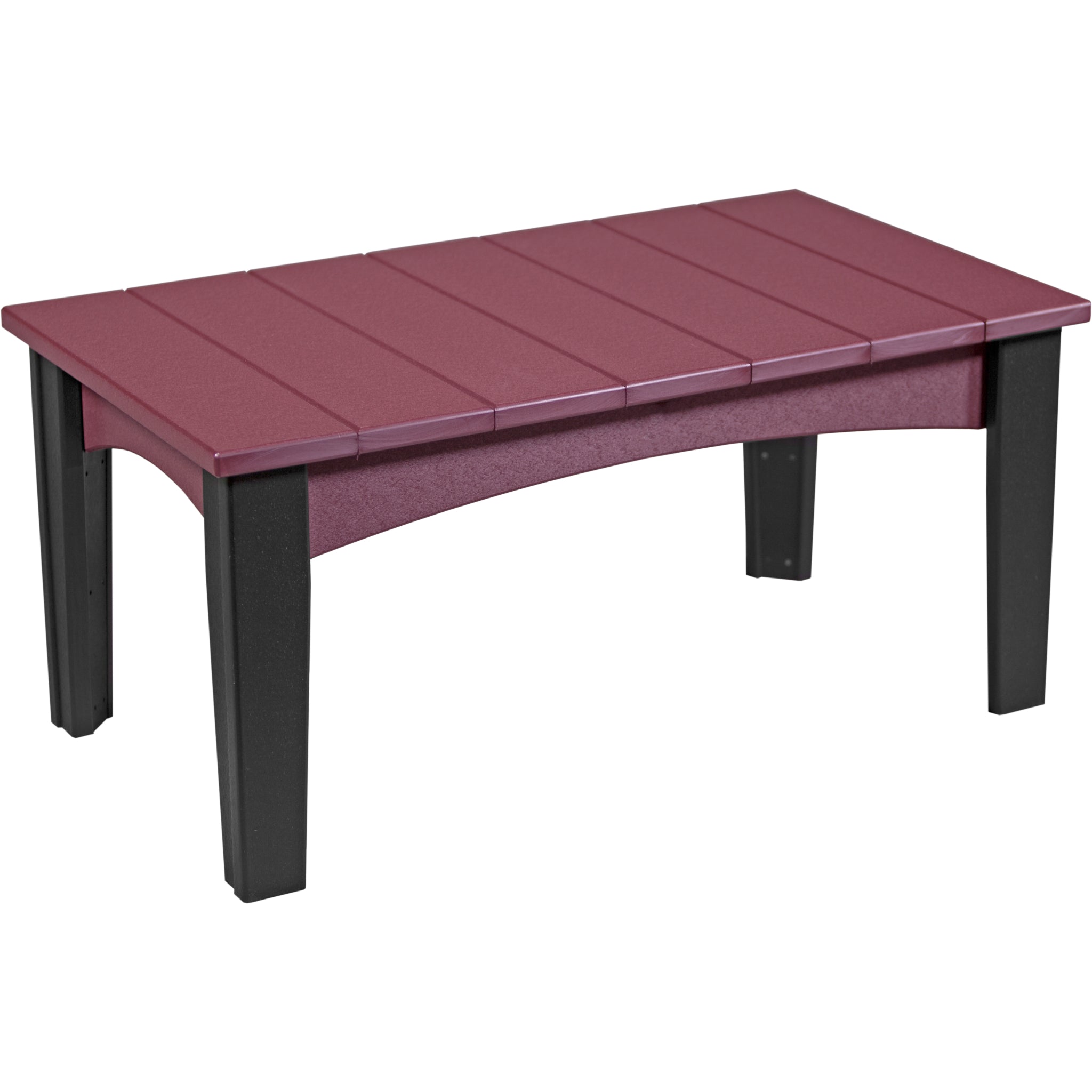 LuxCraft Island Coffee Table – Outdoor Poly Patio Coffee Table (ICT)
