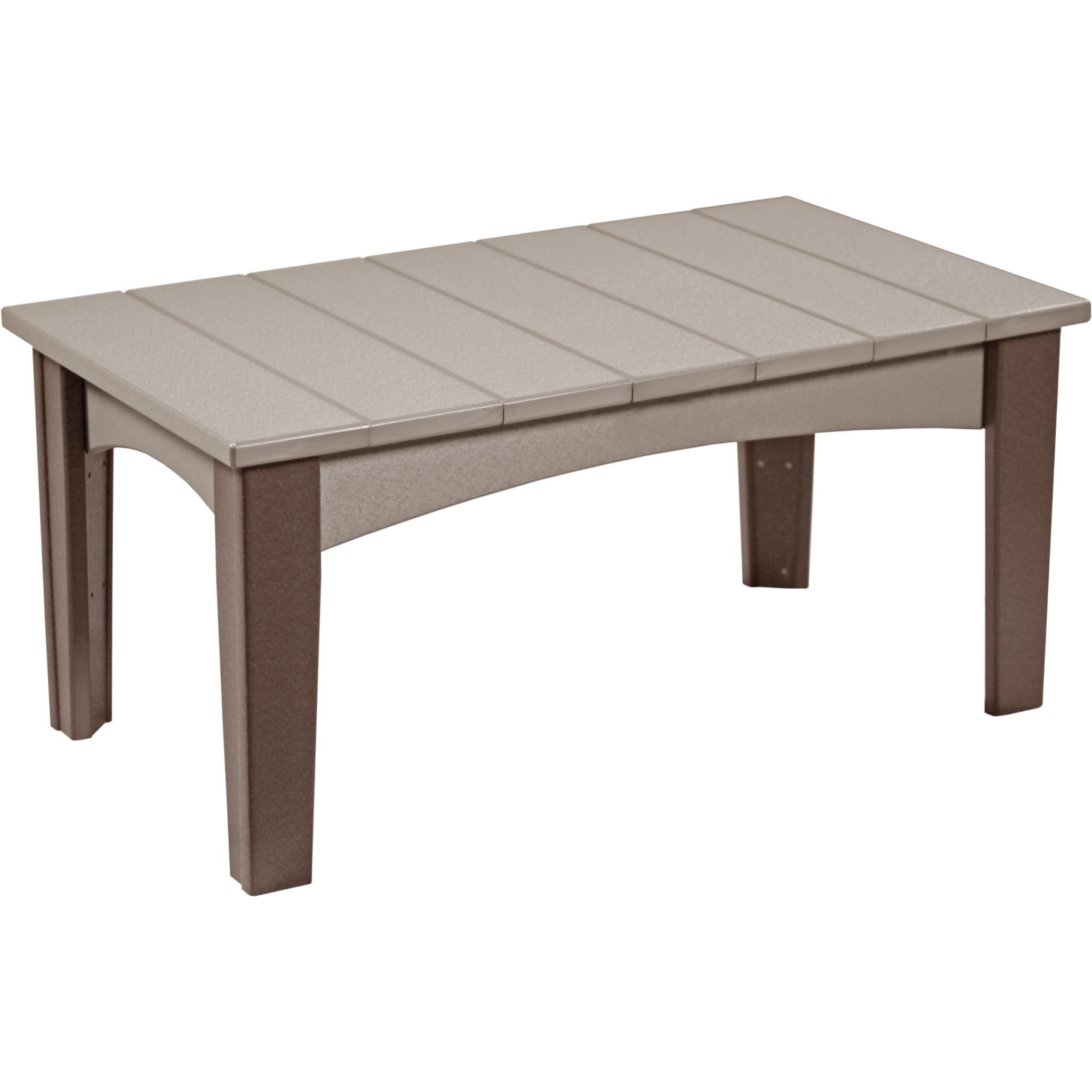LuxCraft Island Coffee Table – Outdoor Poly Patio Coffee Table (ICT)