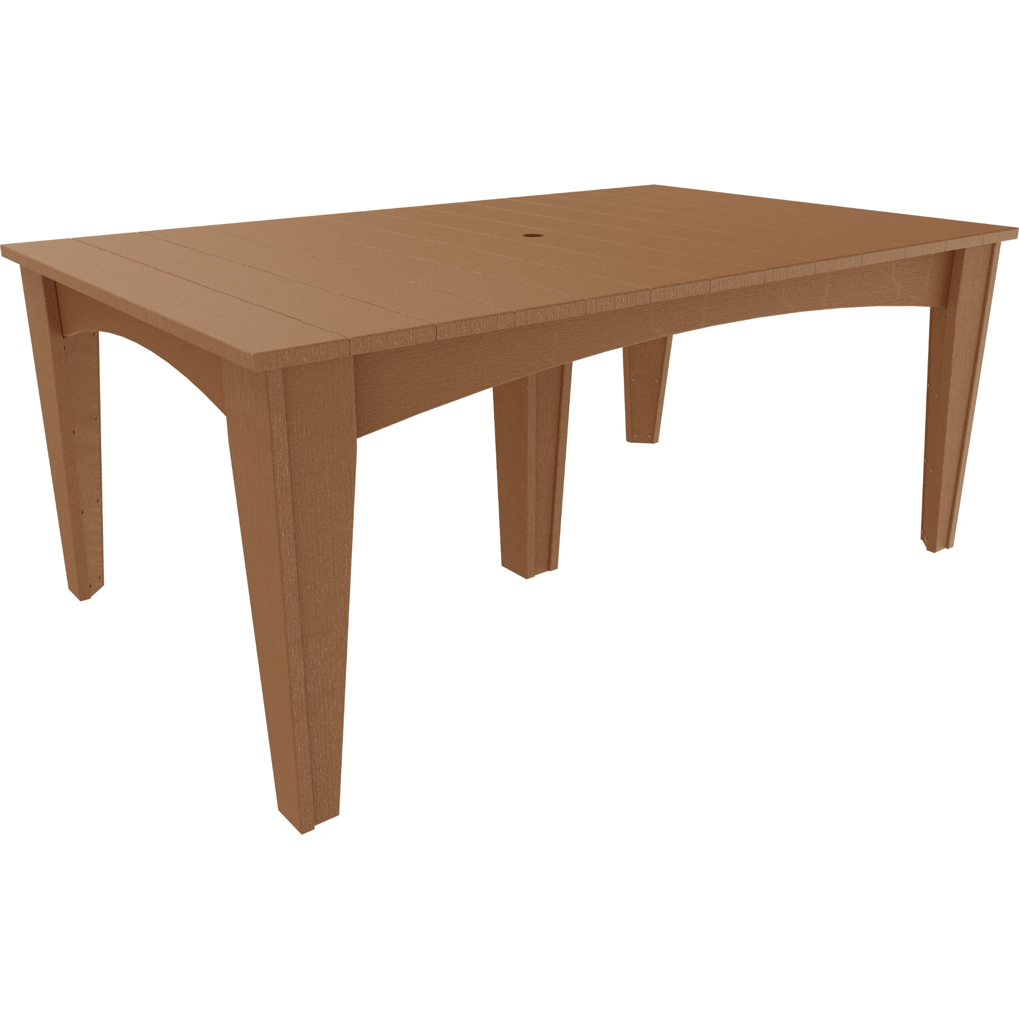 LuxCraft Island 44″ x 72″ Rectangular Dining Table – Outdoor Poly Patio Dining Table (IDT4472R)