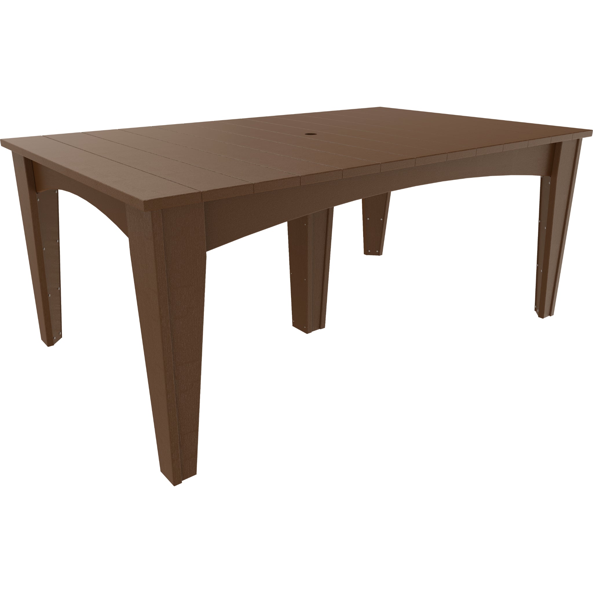 LuxCraft Island 44″ x 72″ Rectangular Dining Table – Outdoor Poly Patio Dining Table (IDT4472R)