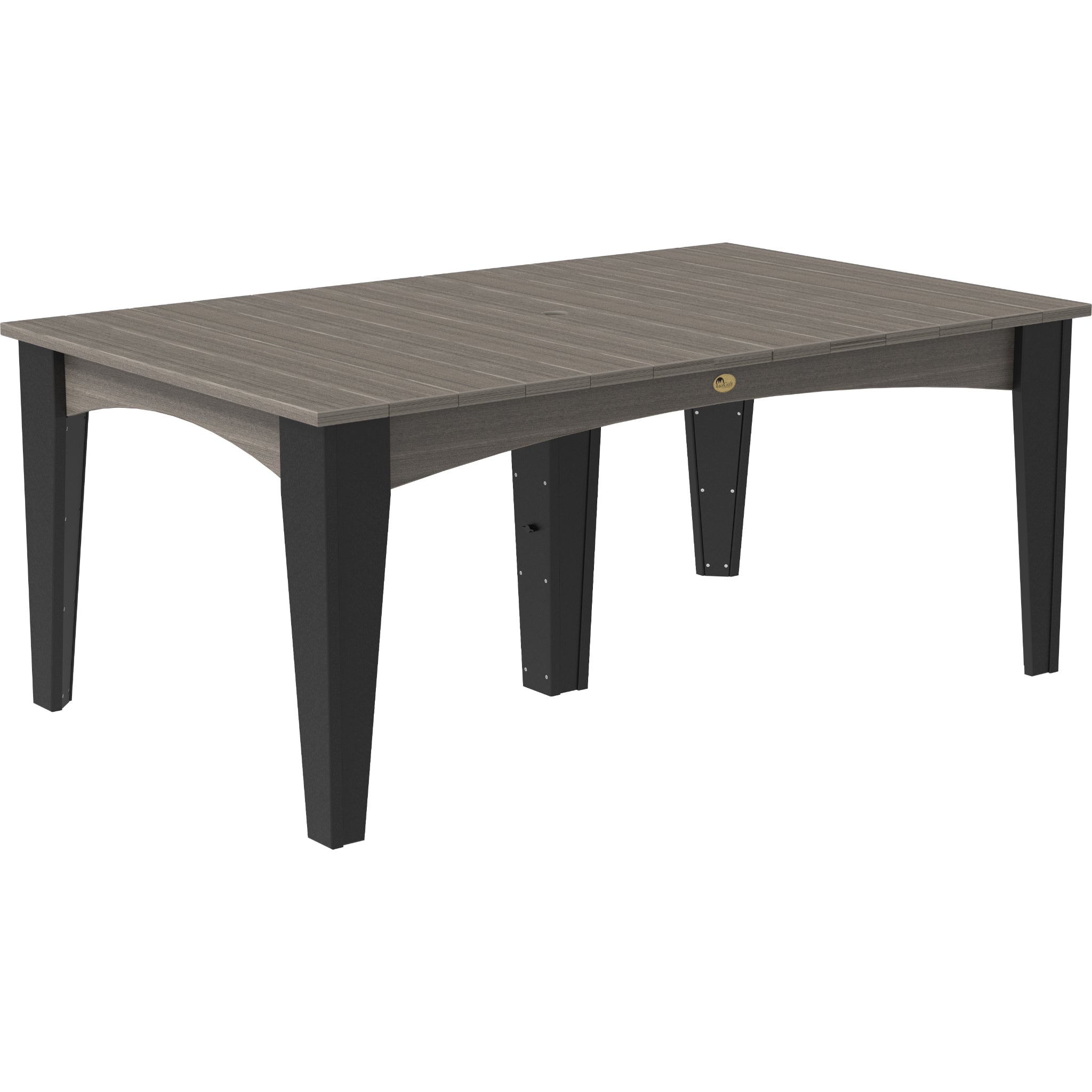 LuxCraft Island 44″ x 72″ Rectangular Dining Table – Outdoor Poly Patio Dining Table (IDT4472R)