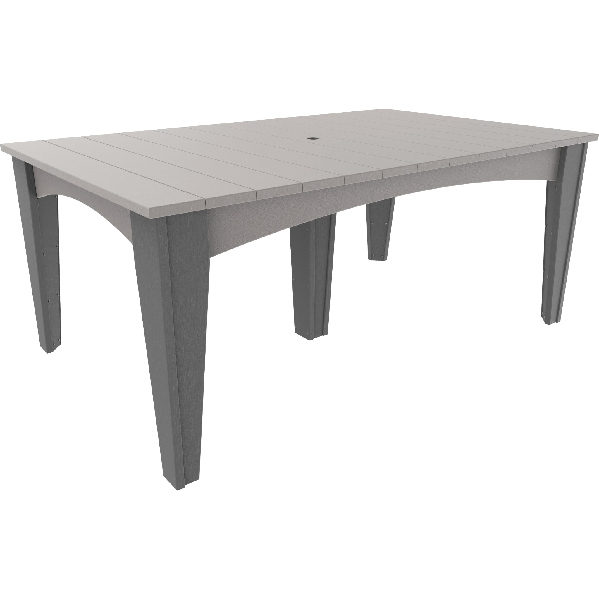 LuxCraft Island 44″ x 72″ Rectangular Dining Table – Outdoor Poly Patio Dining Table (IDT4472R)