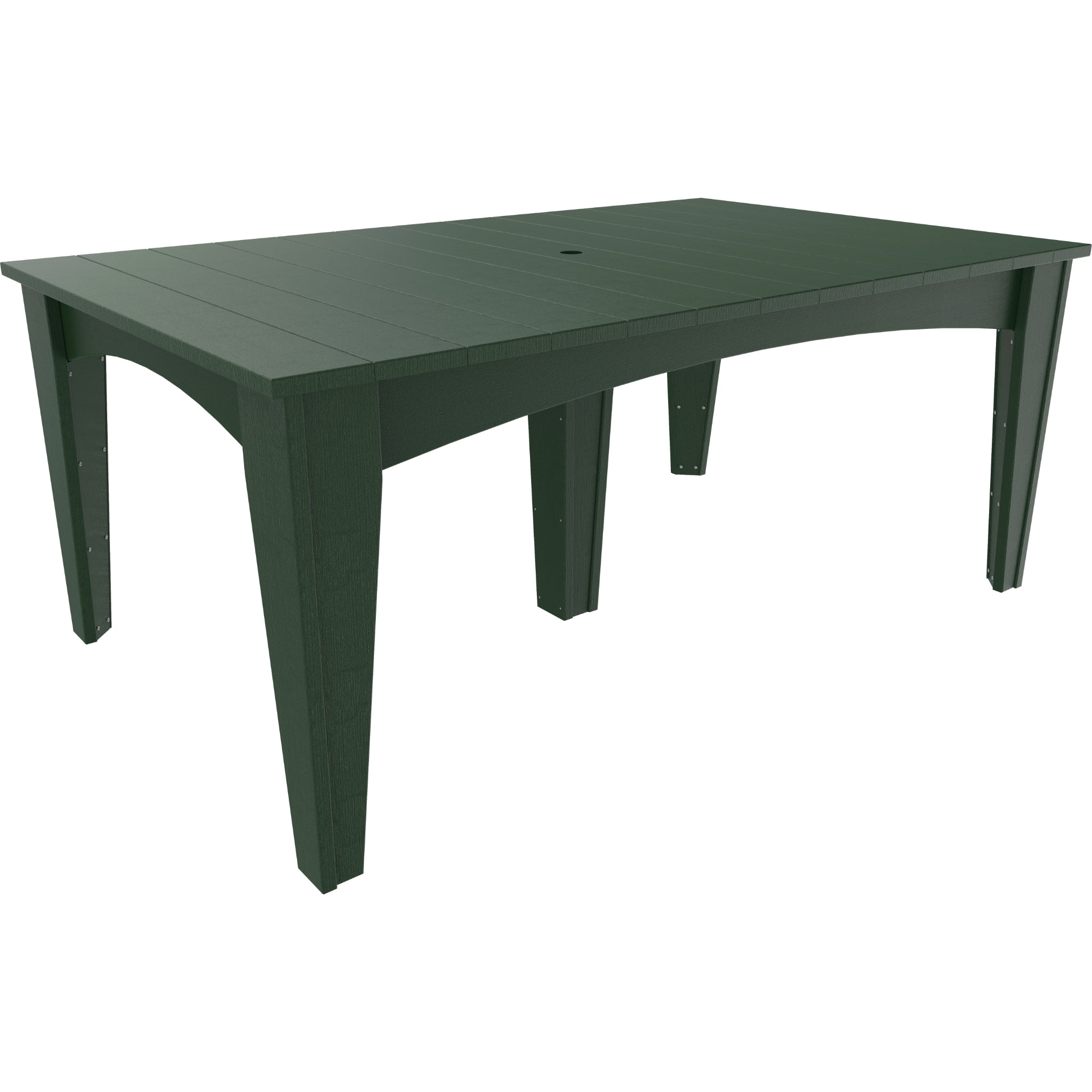 LuxCraft Island 44″ x 72″ Rectangular Dining Table – Outdoor Poly Patio Dining Table (IDT4472R)