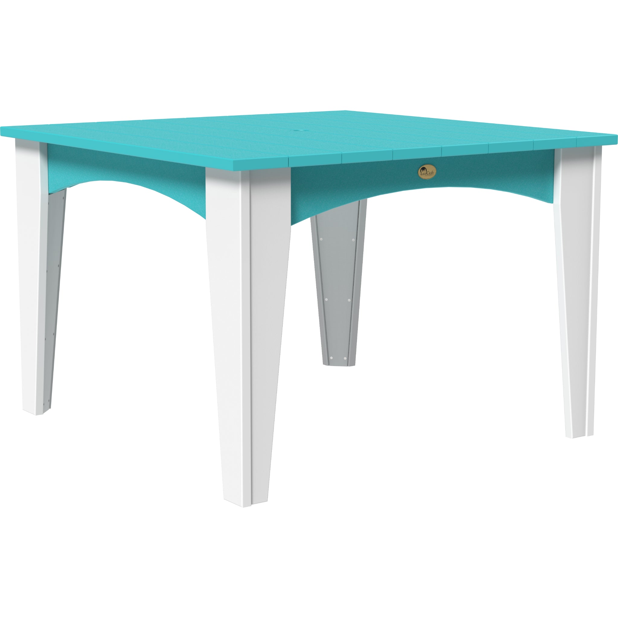 LuxCraft Island 44″ Square Dining Table – Outdoor Poly Patio Dining Table (IDT44S)