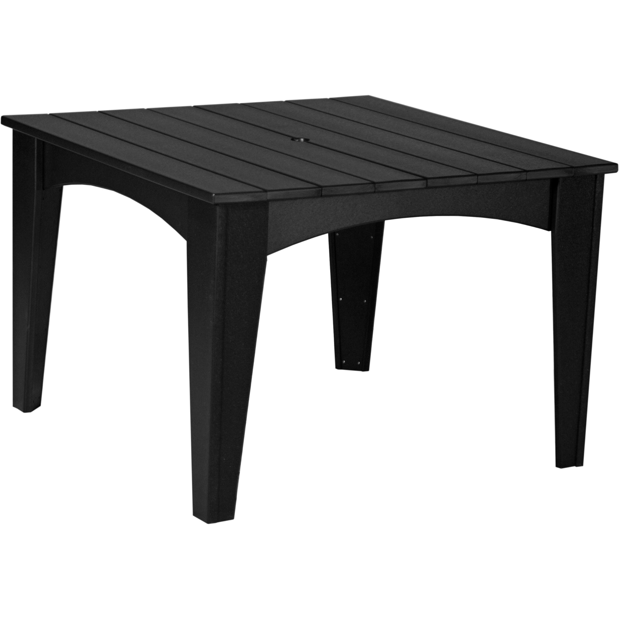 LuxCraft Island 44″ Square Dining Table – Outdoor Poly Patio Dining Table (IDT44S)