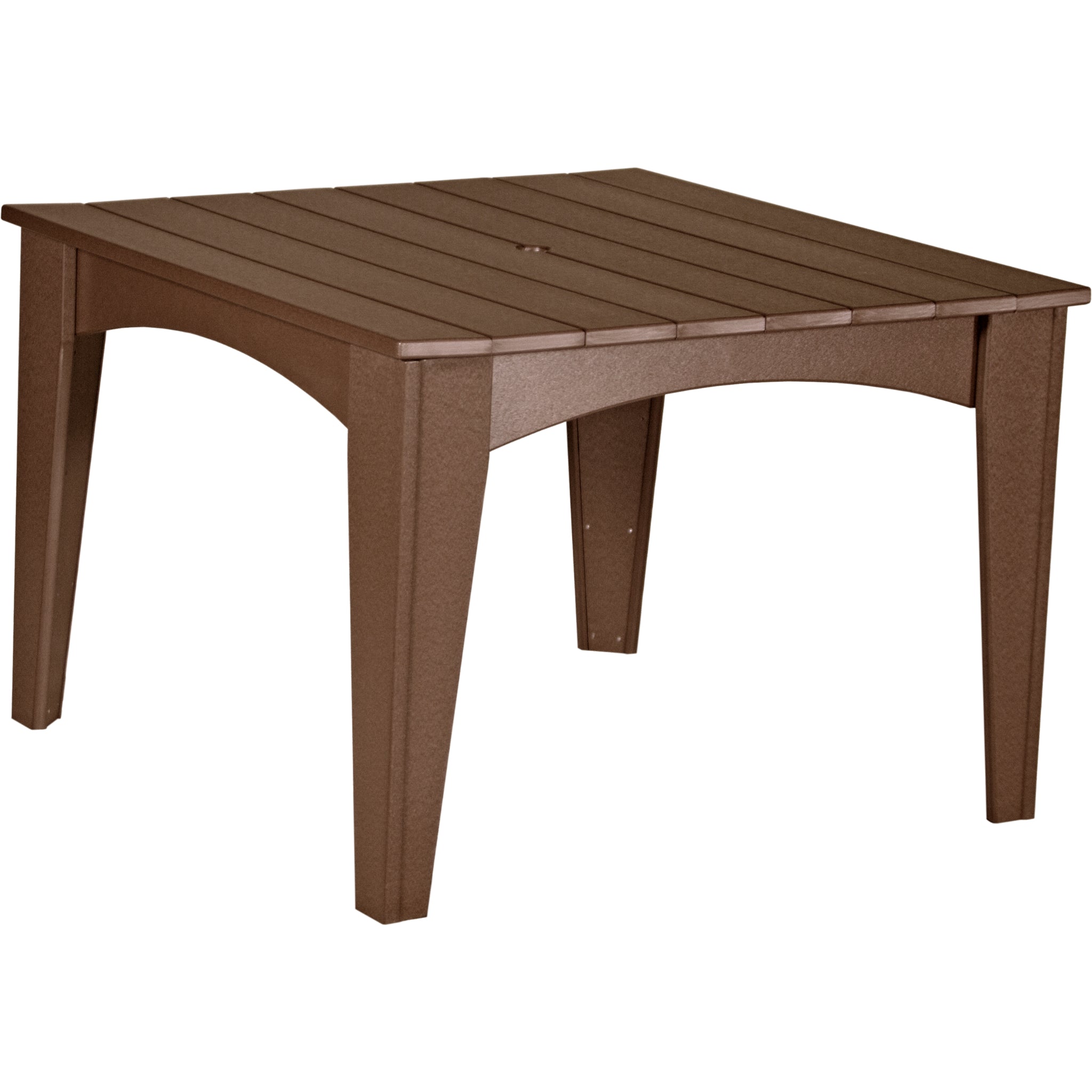 LuxCraft Island 44″ Square Dining Table – Outdoor Poly Patio Dining Table (IDT44S)