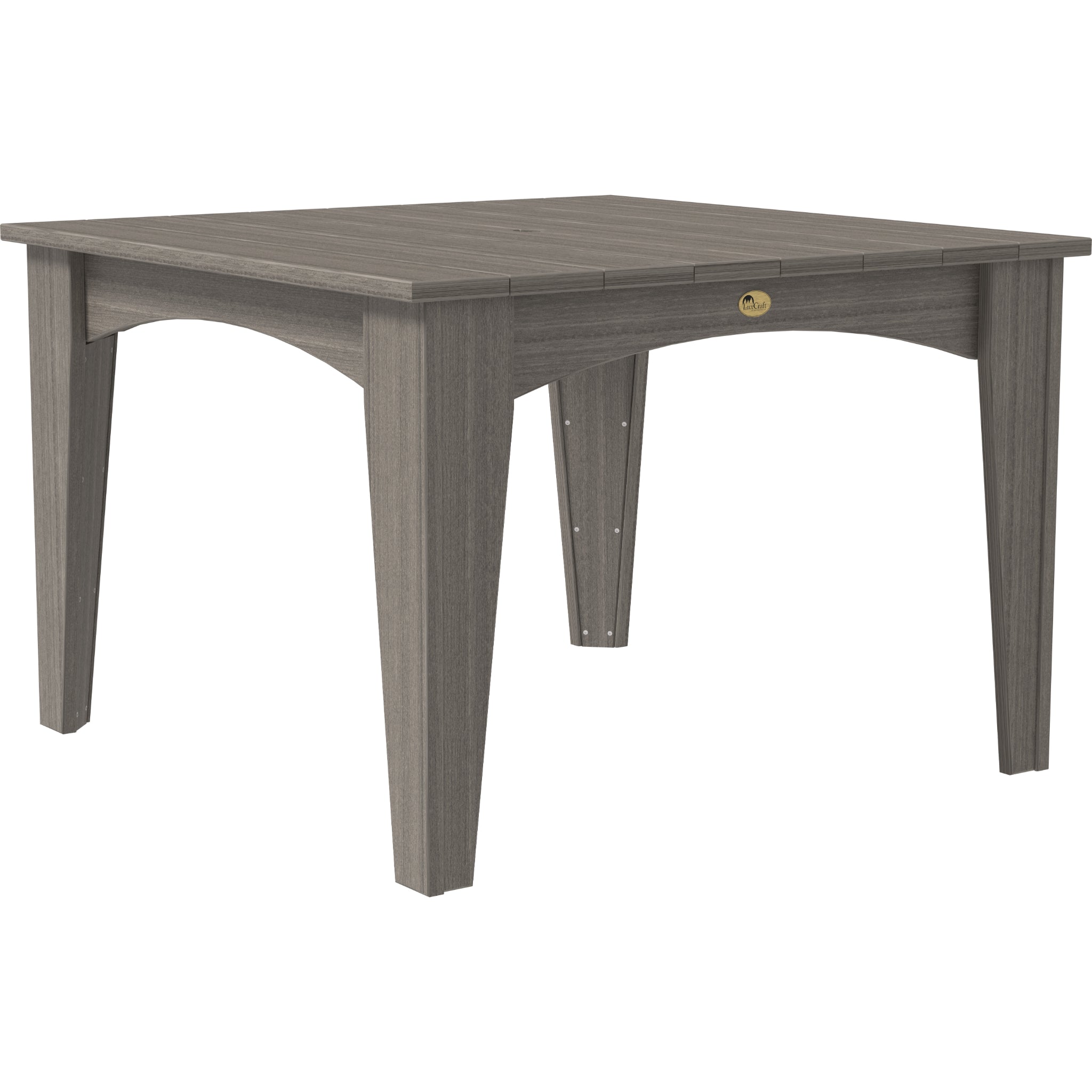 LuxCraft Island 44″ Square Dining Table – Outdoor Poly Patio Dining Table (IDT44S)