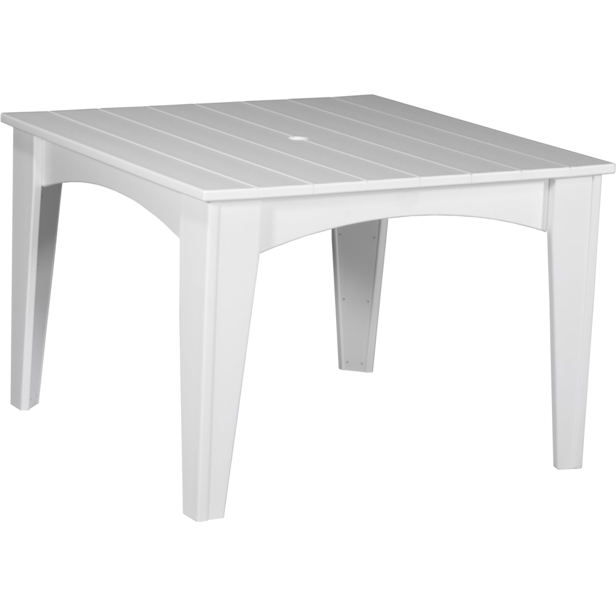 LuxCraft Island 44″ Square Dining Table – Outdoor Poly Patio Dining Table (IDT44S)