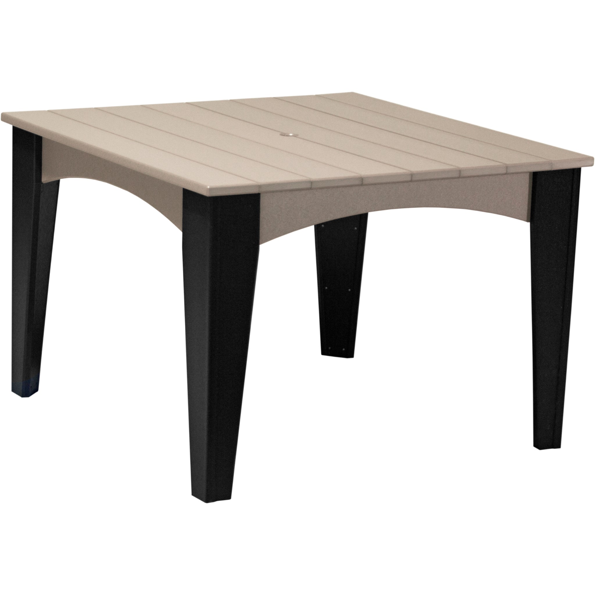 LuxCraft Island 44″ Square Dining Table – Outdoor Poly Patio Dining Table (IDT44S)