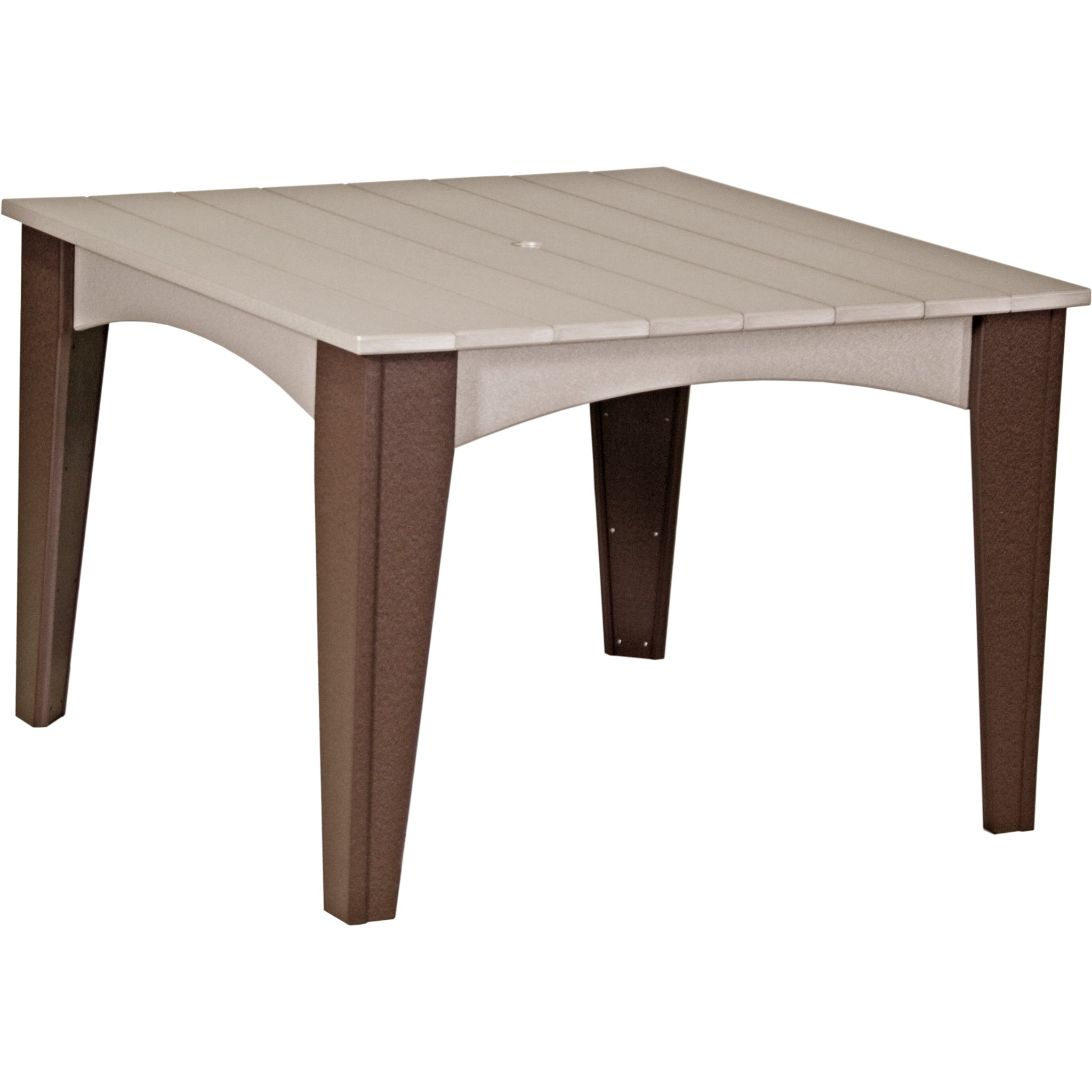 LuxCraft Island 44″ Square Dining Table – Outdoor Poly Patio Dining Table (IDT44S)