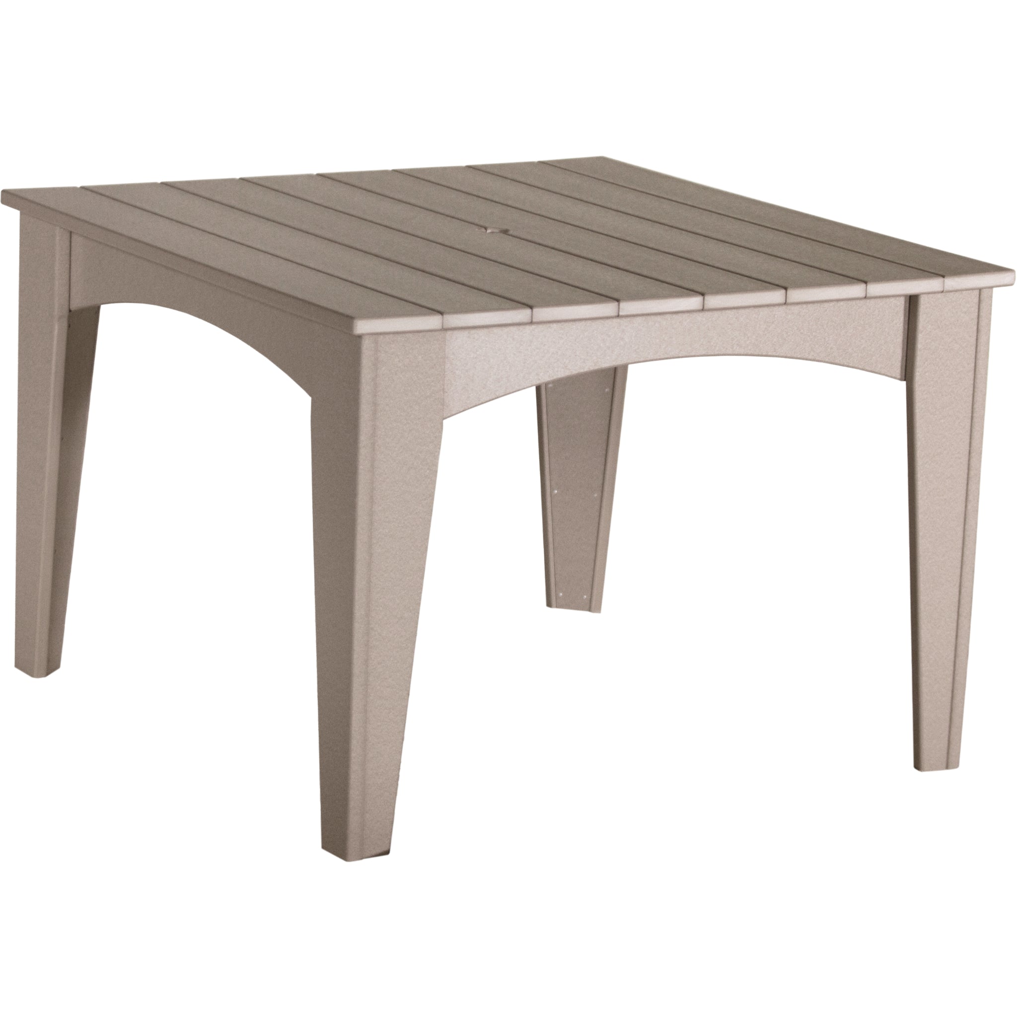 LuxCraft Island 44″ Square Dining Table – Outdoor Poly Patio Dining Table (IDT44S)
