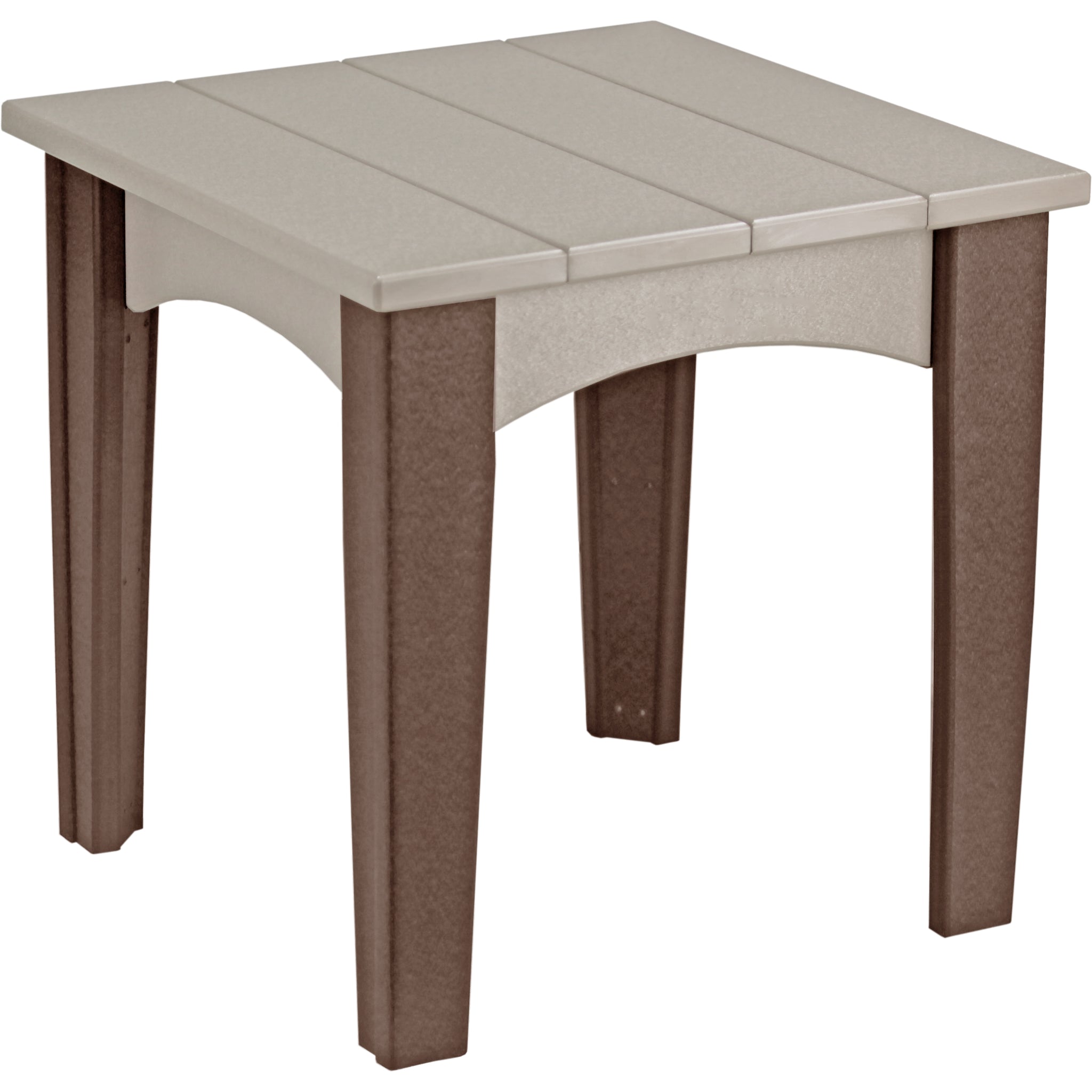 LuxCraft Island End Table – Outdoor Poly Patio Side Table (IET)