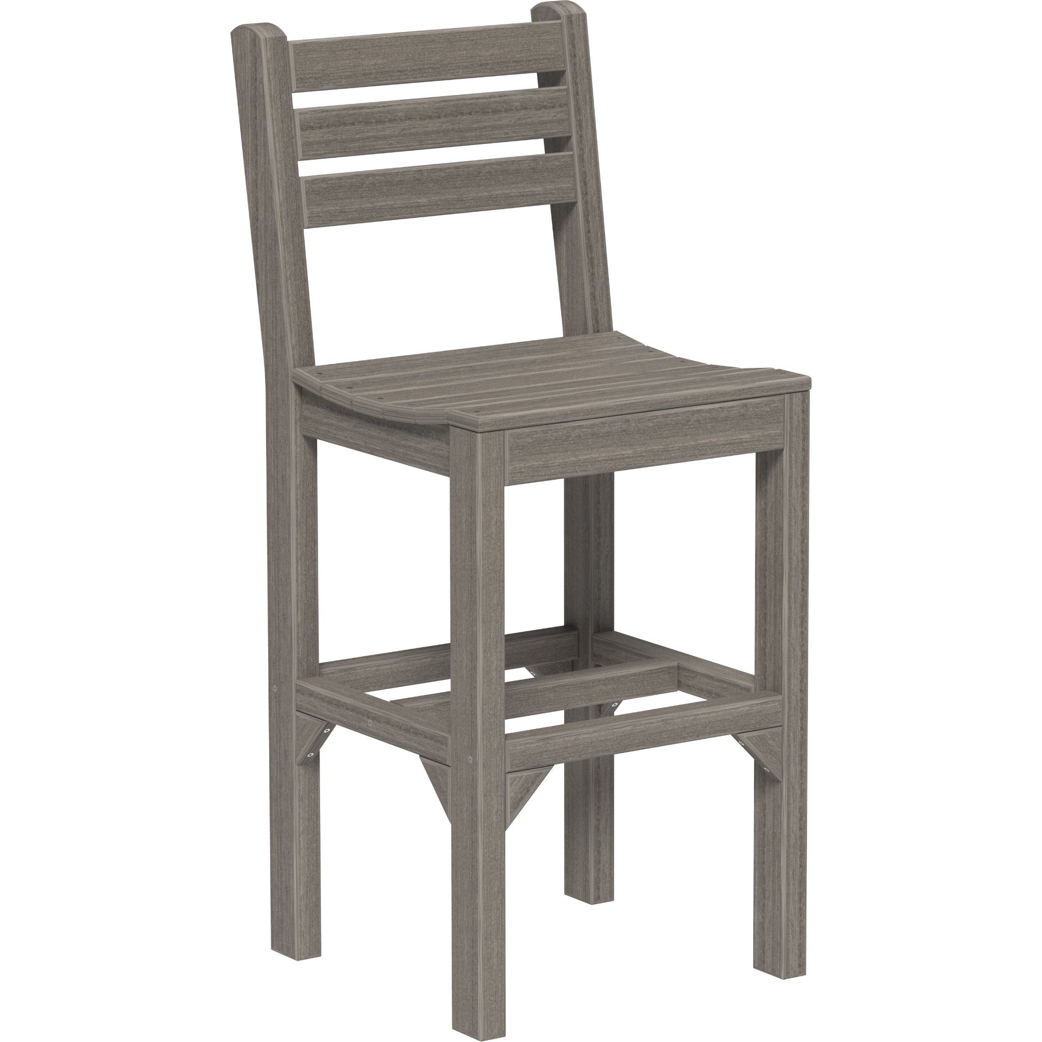 LuxCraft Island Side Chair – Outdoor Poly Bar Chair (ISC)