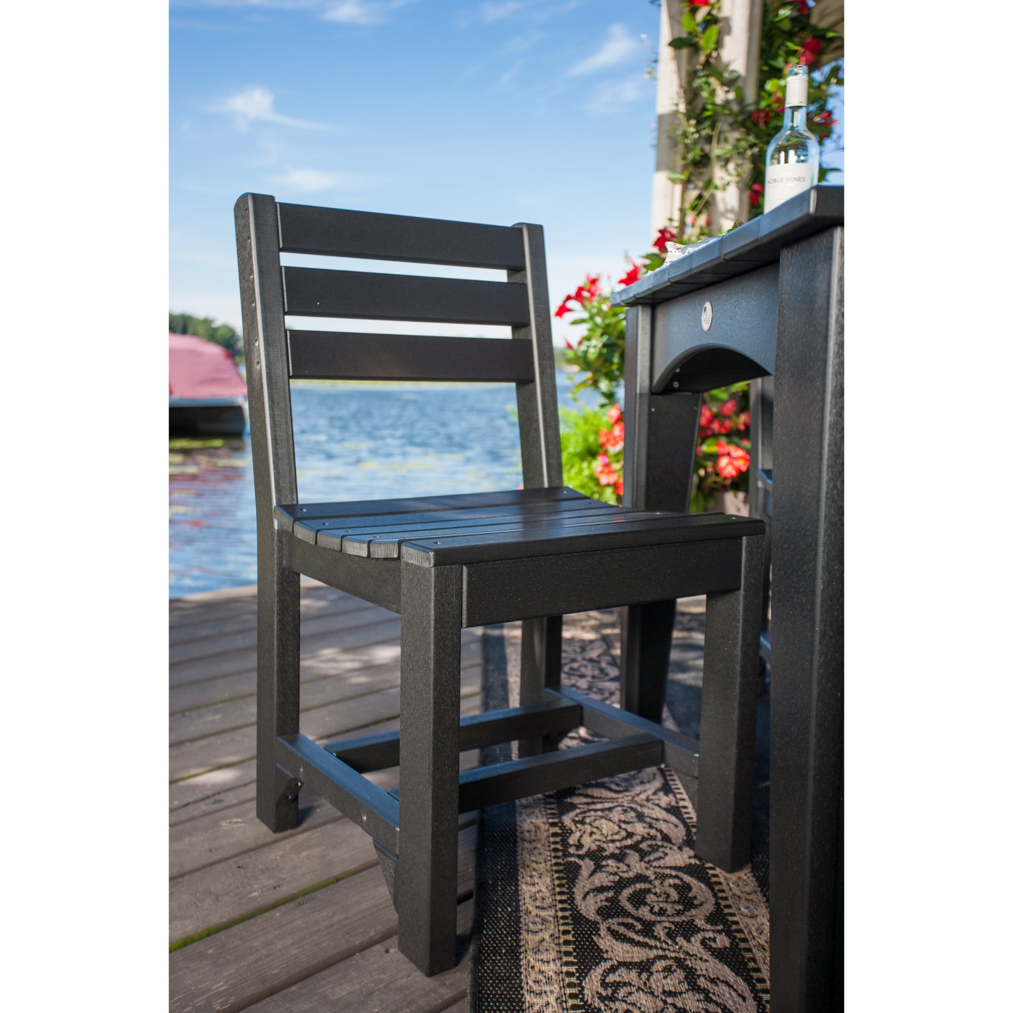 LuxCraft Island Side Chair – Outdoor Poly Dining Chair (ISC)