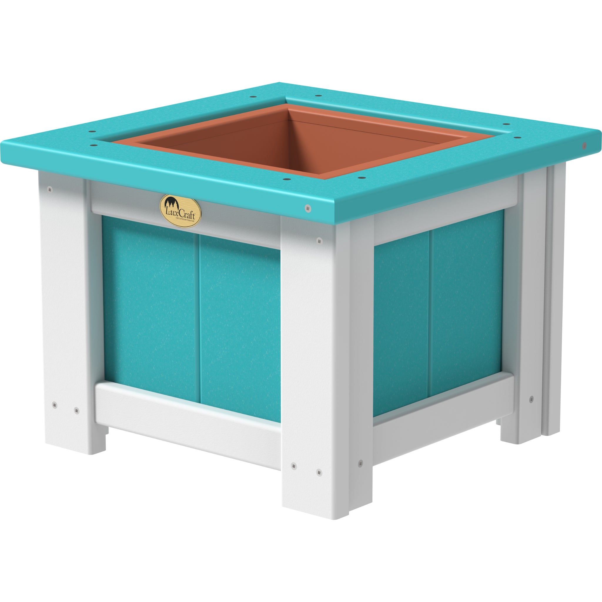 LuxCraft 15″ Square Planter – Outdoor Poly Patio Planter (P15SP)