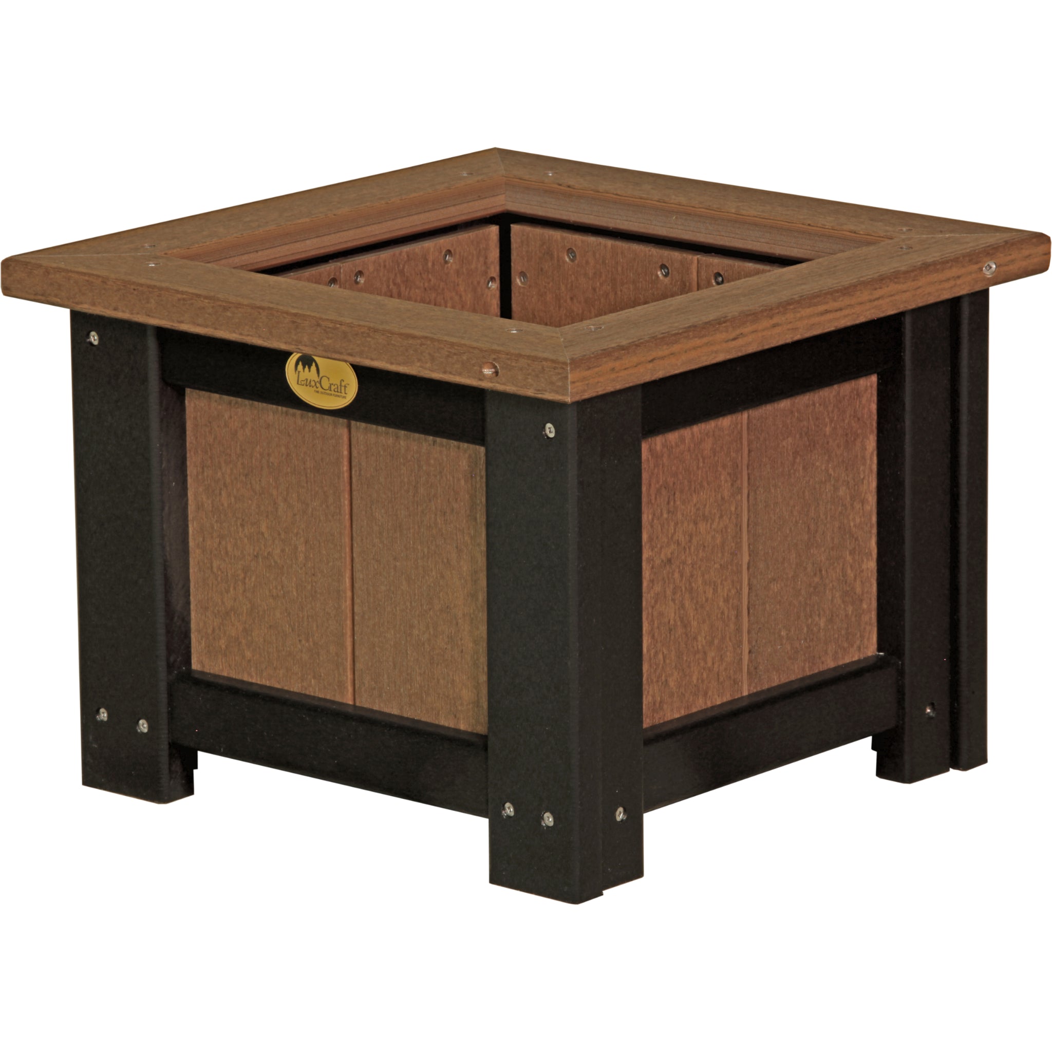 LuxCraft 15″ Square Planter – Outdoor Poly Patio Planter (P15SP)
