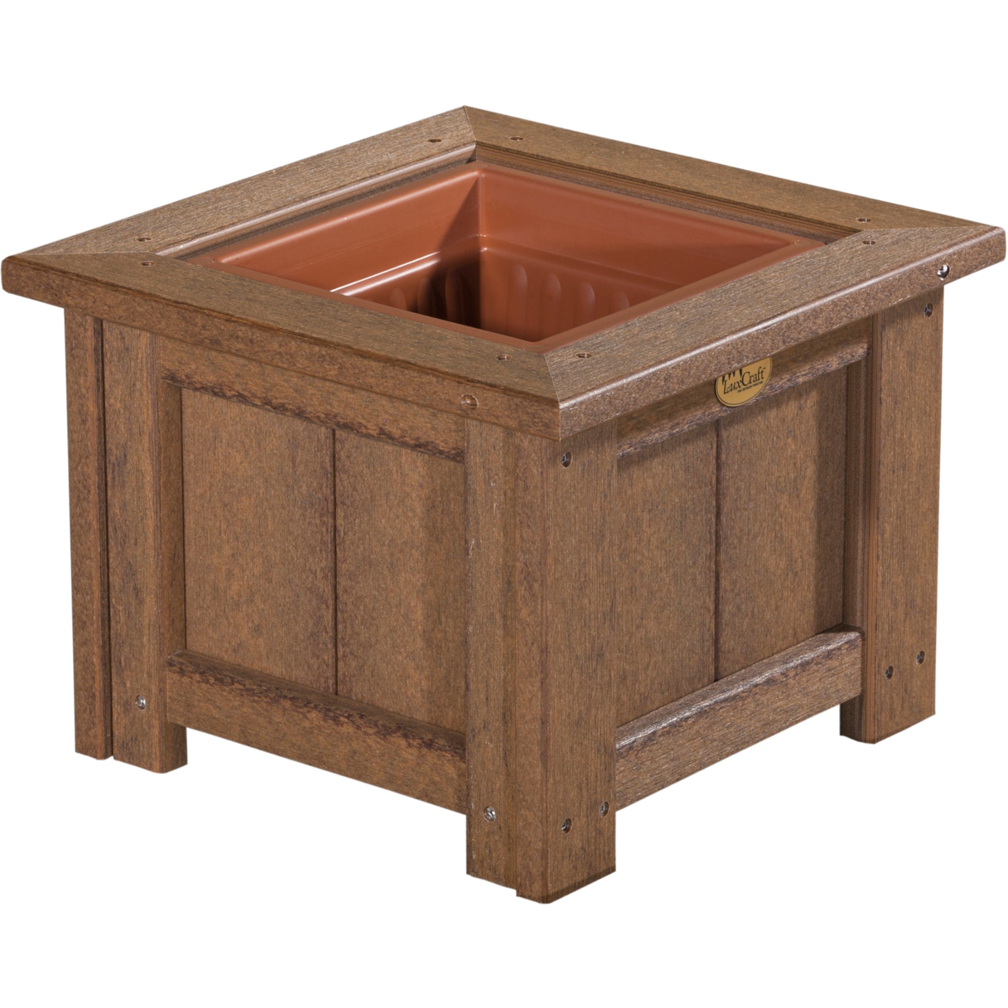 LuxCraft 15″ Square Planter – Outdoor Poly Patio Planter (P15SP)