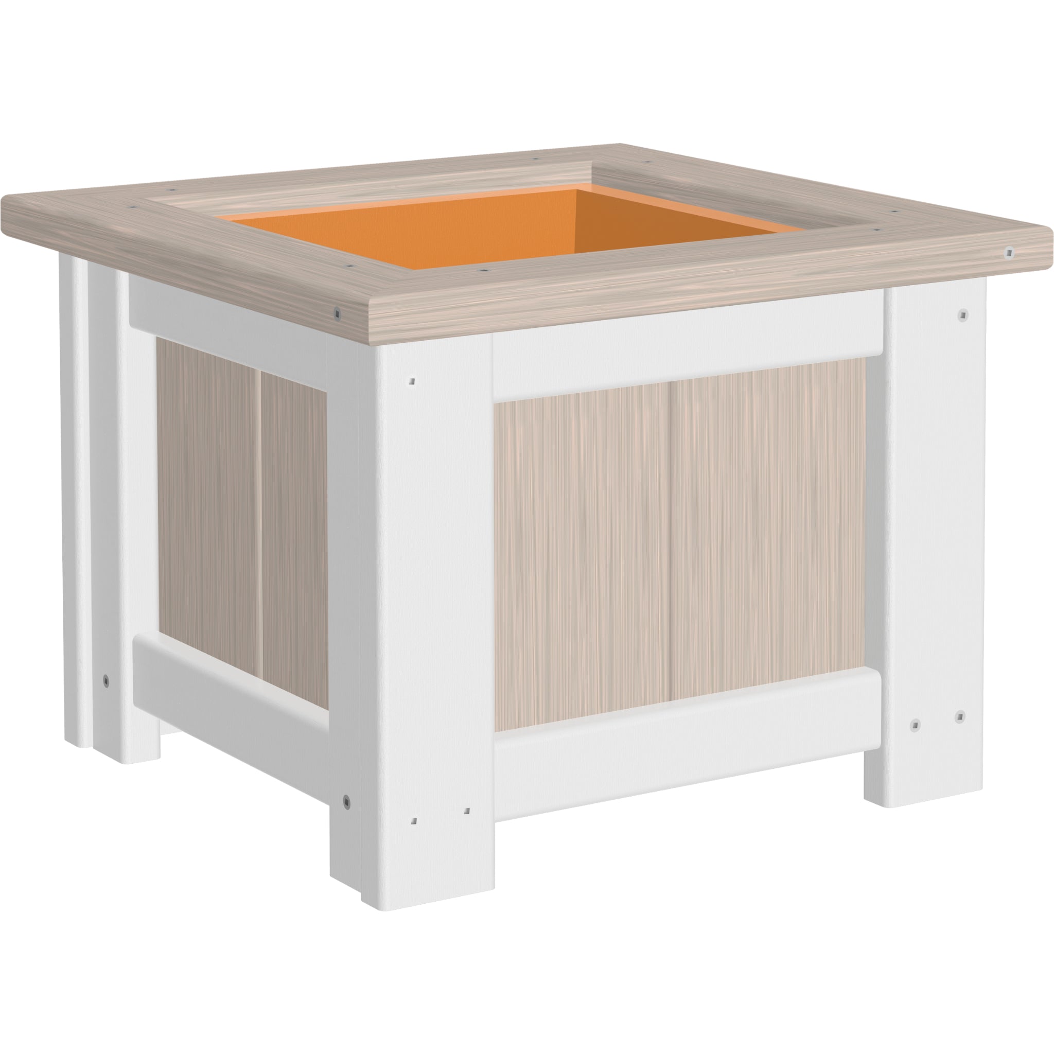 LuxCraft 15″ Square Planter – Outdoor Poly Patio Planter (P15SP)