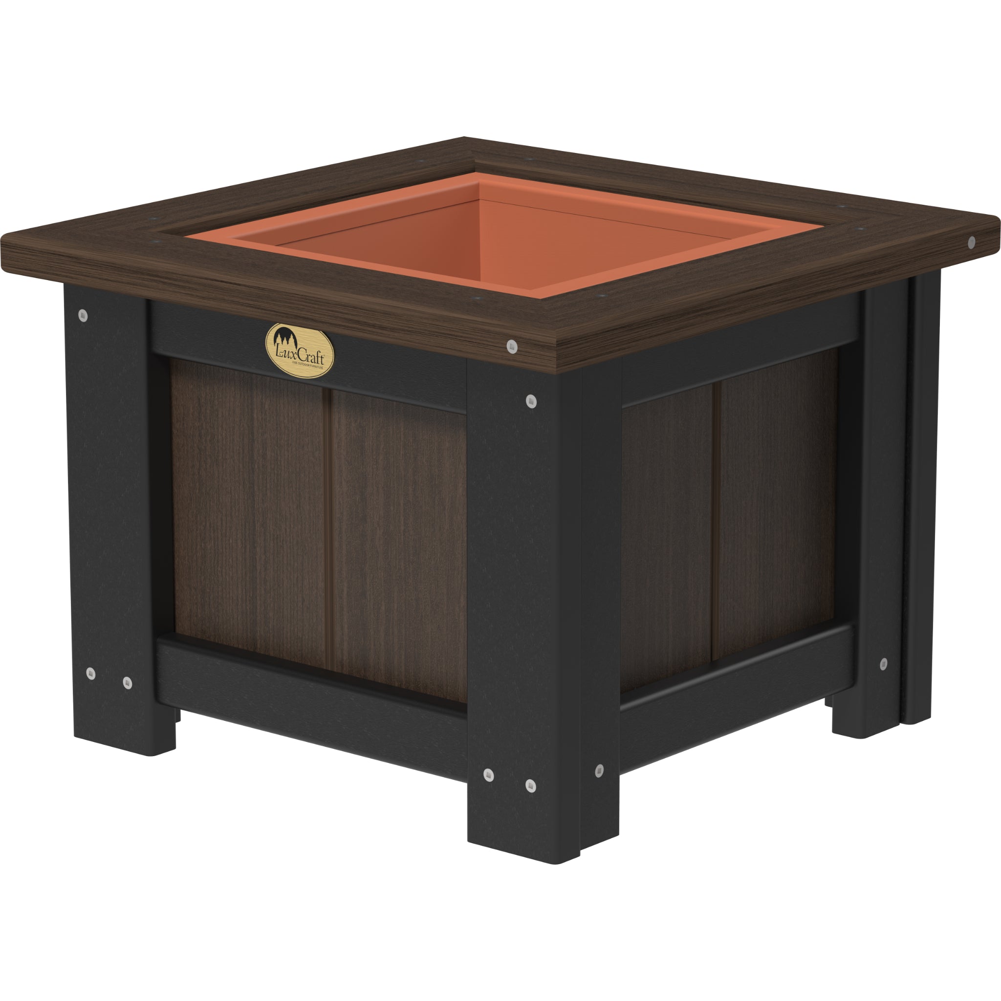 LuxCraft 15″ Square Planter – Outdoor Poly Patio Planter (P15SP)