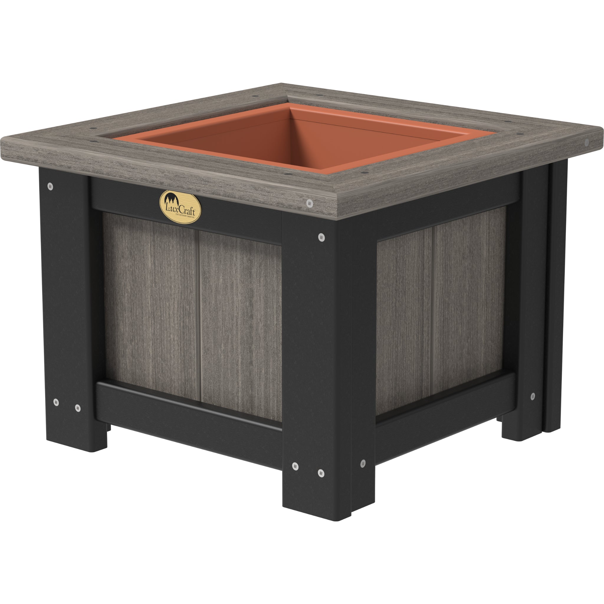 LuxCraft 15″ Square Planter – Outdoor Poly Patio Planter (P15SP)