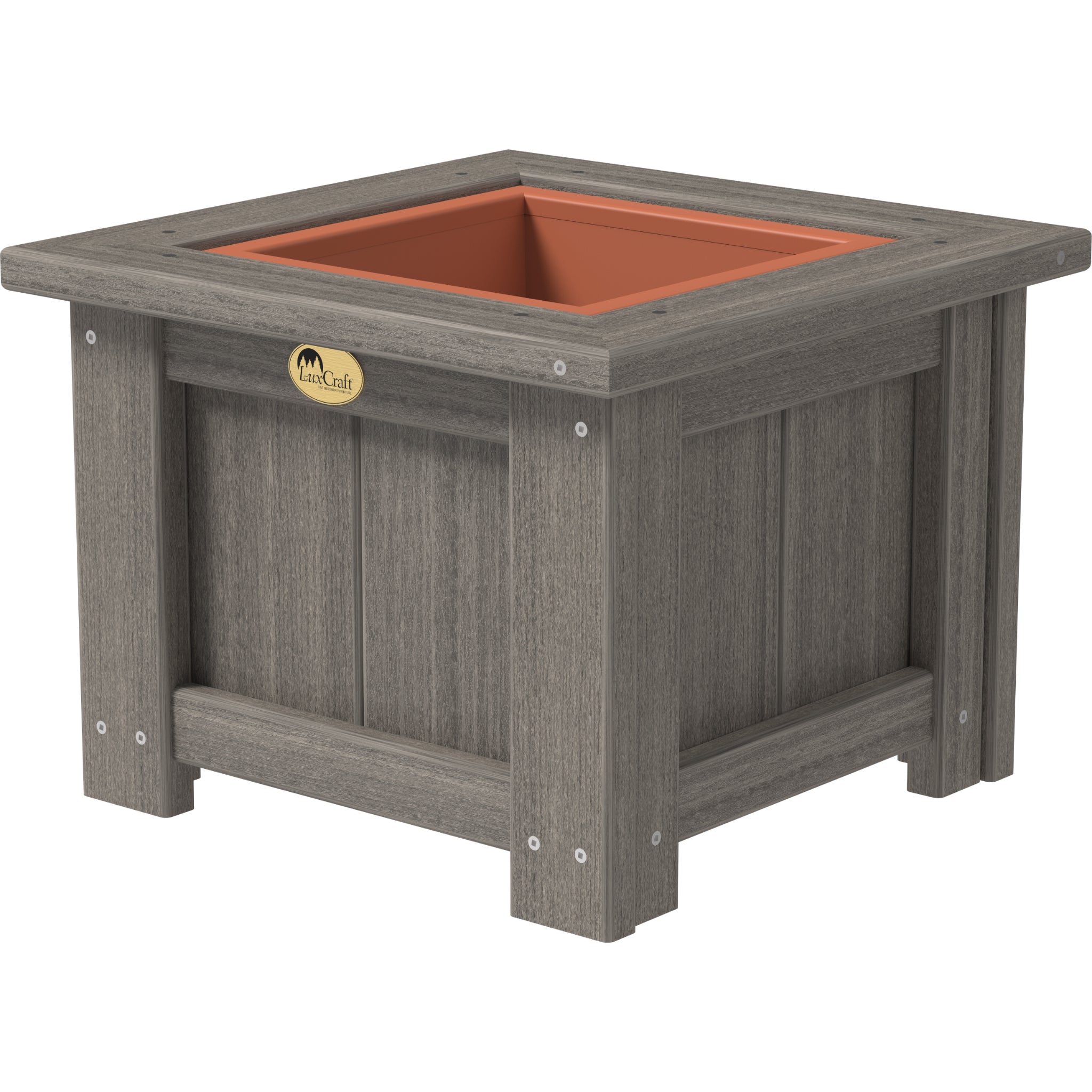 LuxCraft 15″ Square Planter – Outdoor Poly Patio Planter (P15SP)