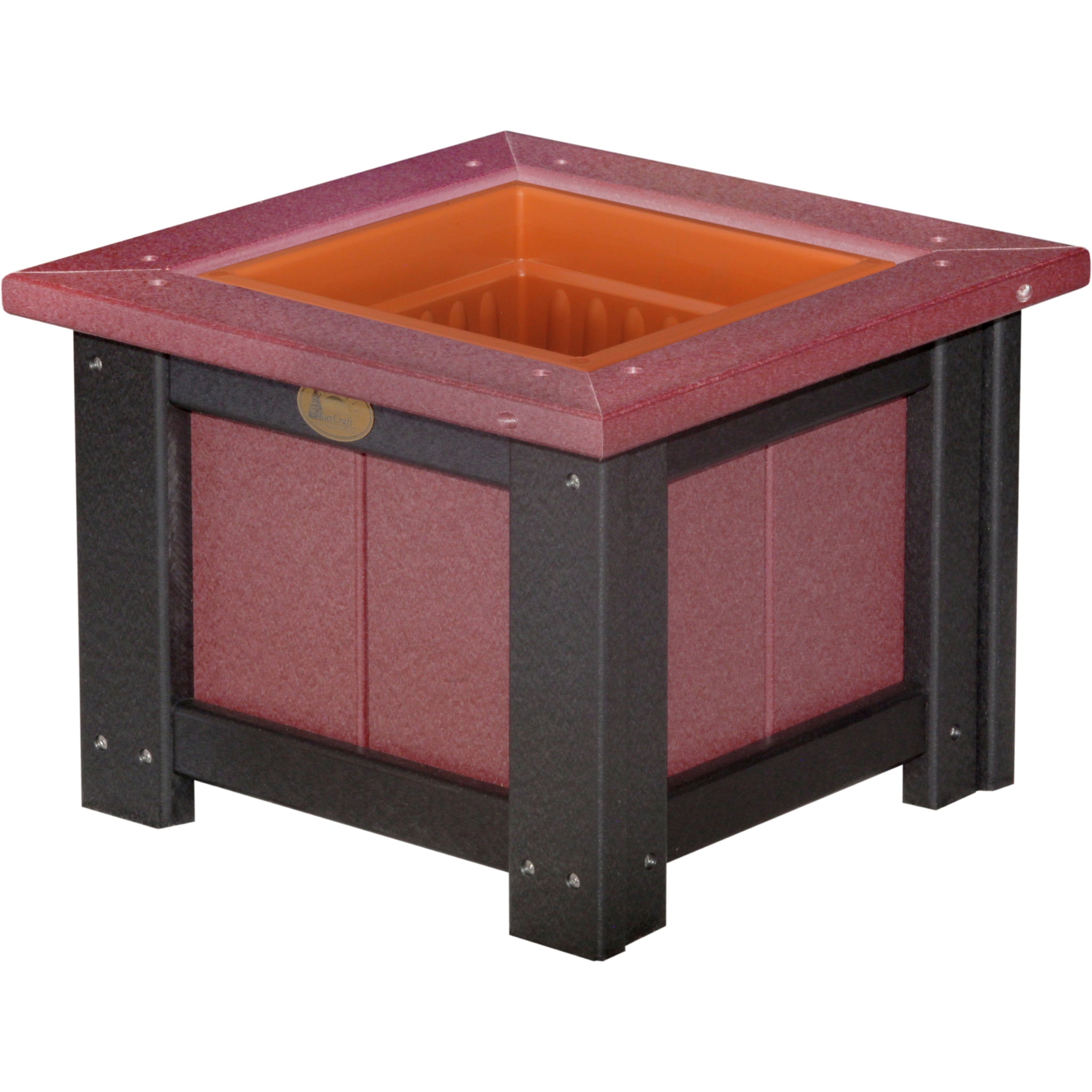 LuxCraft 15″ Square Planter – Outdoor Poly Patio Planter (P15SP)