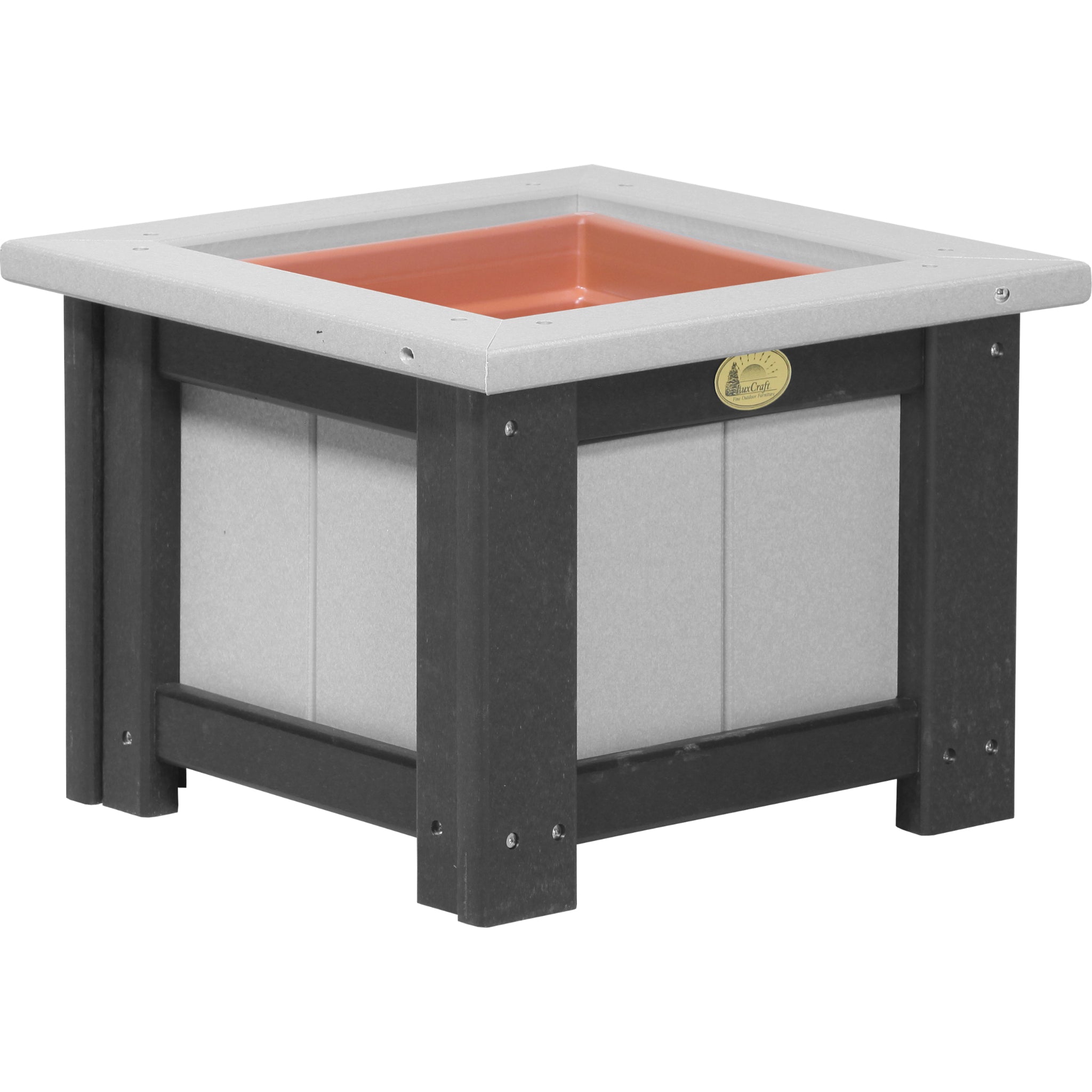 LuxCraft 15″ Square Planter – Outdoor Poly Patio Planter (P15SP)