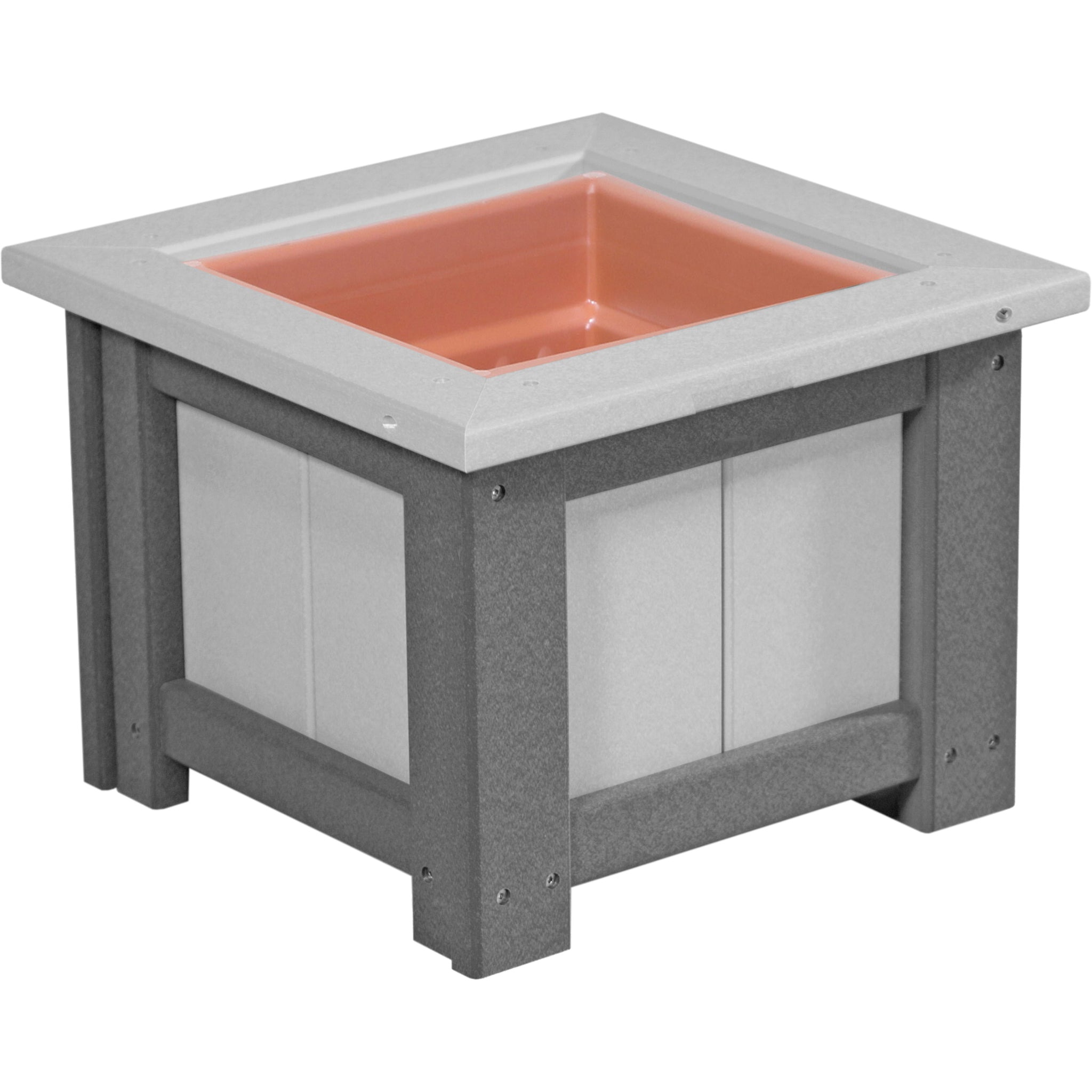 LuxCraft 15″ Square Planter – Outdoor Poly Patio Planter (P15SP)