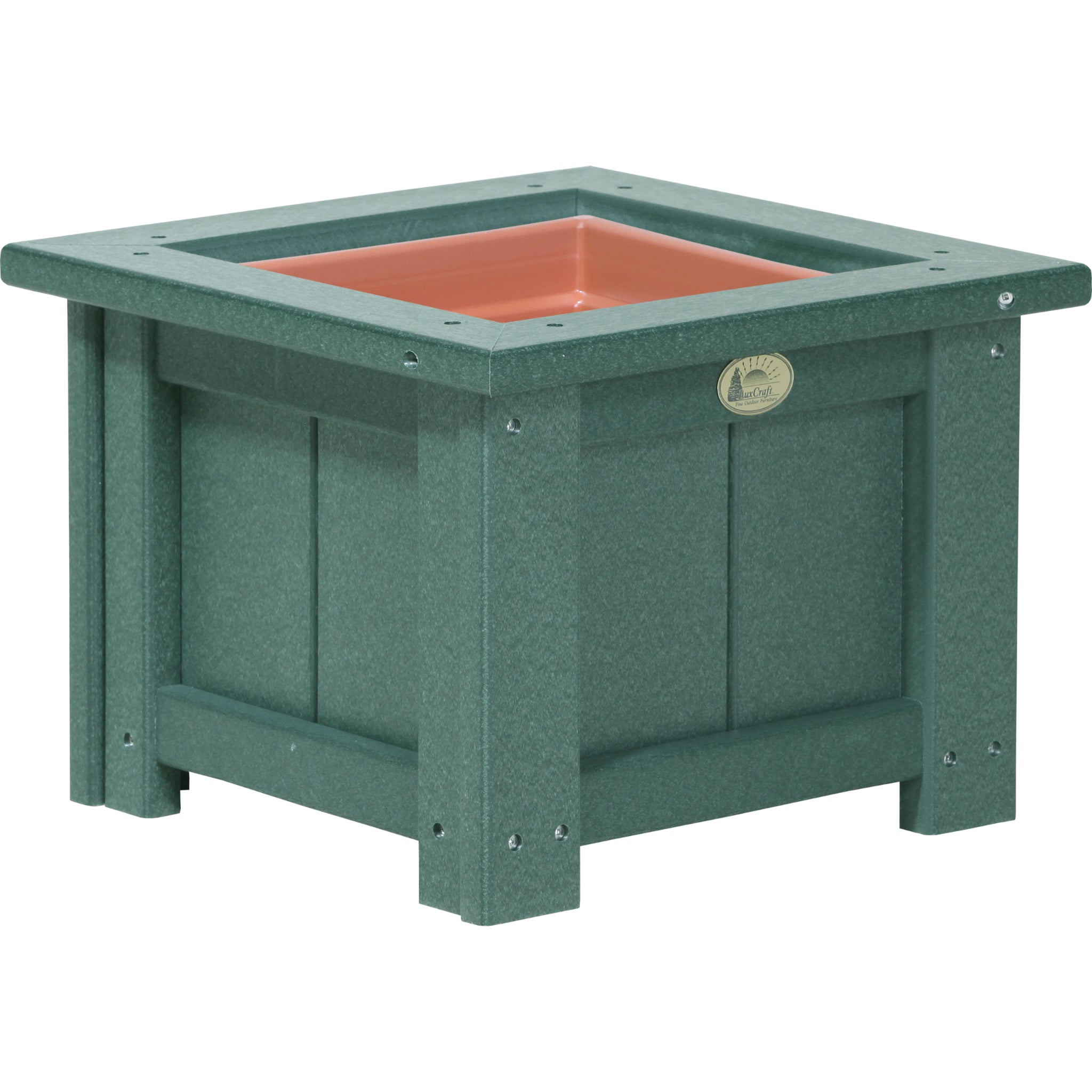 LuxCraft 15″ Square Planter – Outdoor Poly Patio Planter (P15SP)