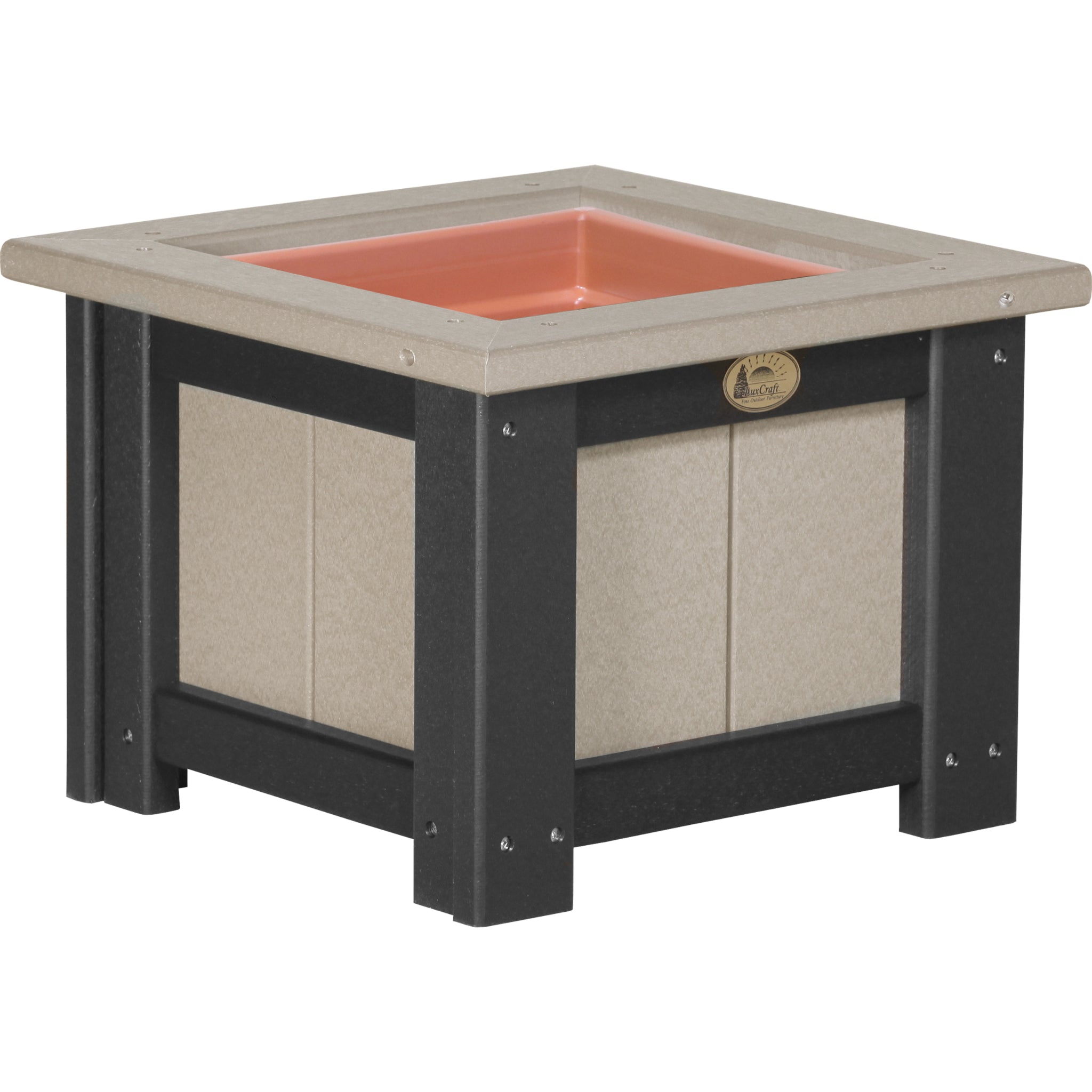 LuxCraft 15″ Square Planter – Outdoor Poly Patio Planter (P15SP)