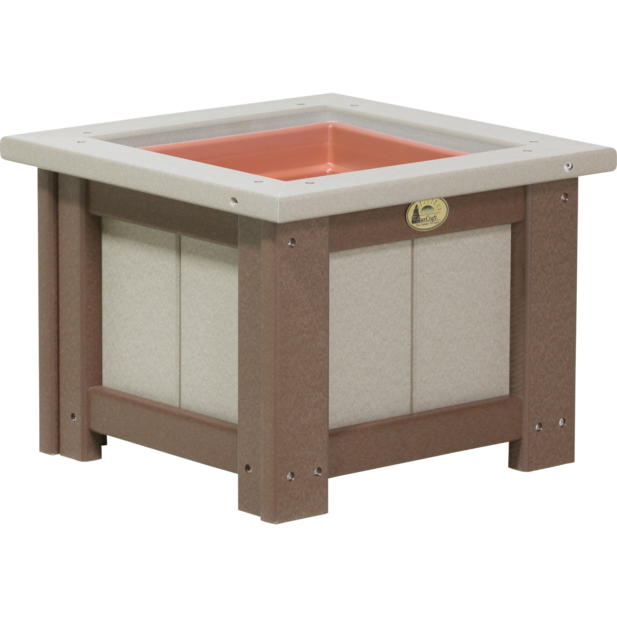 LuxCraft 15″ Square Planter – Outdoor Poly Patio Planter (P15SP)