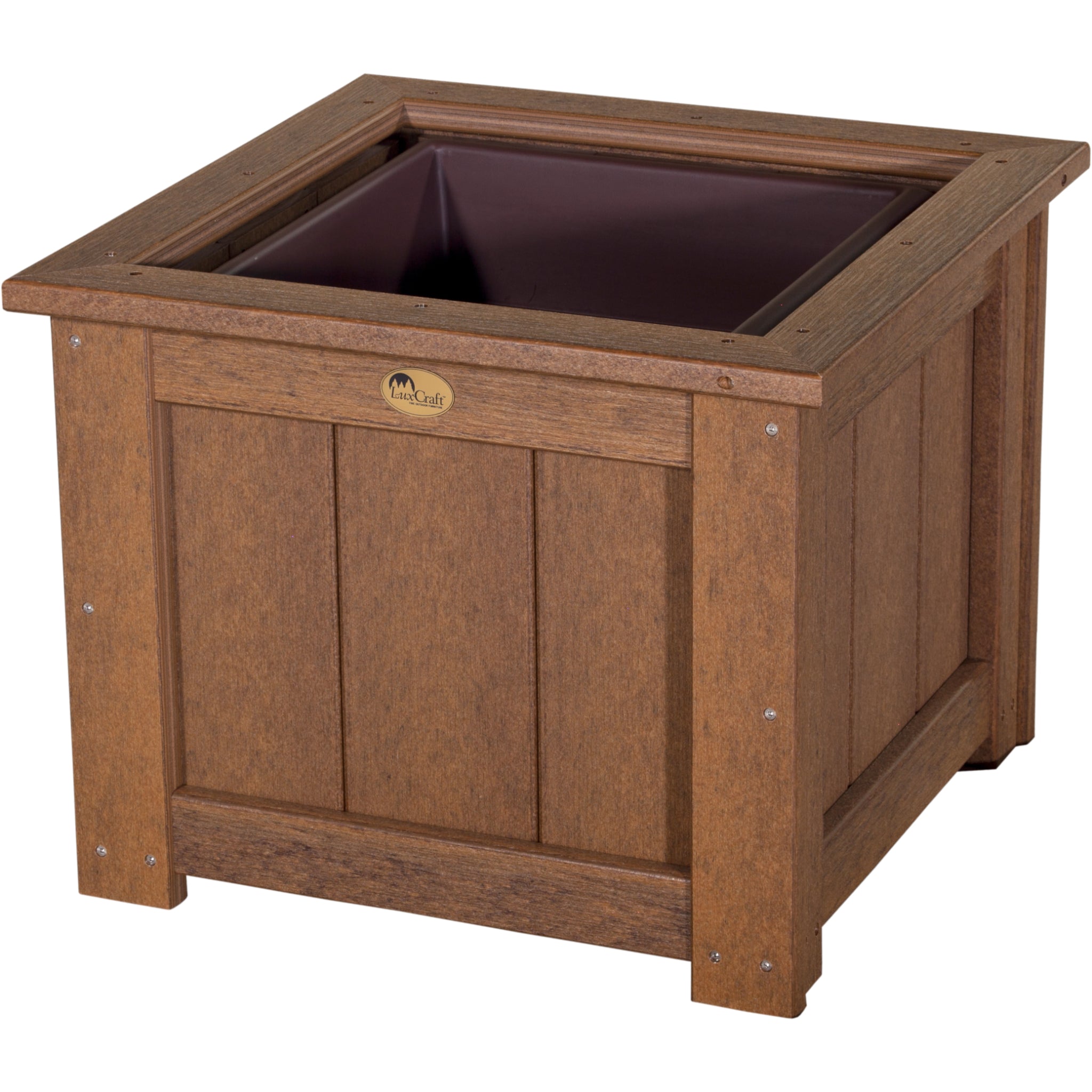 LuxCraft 24″ Square Planter – Outdoor Poly Patio Planter (P24SP)