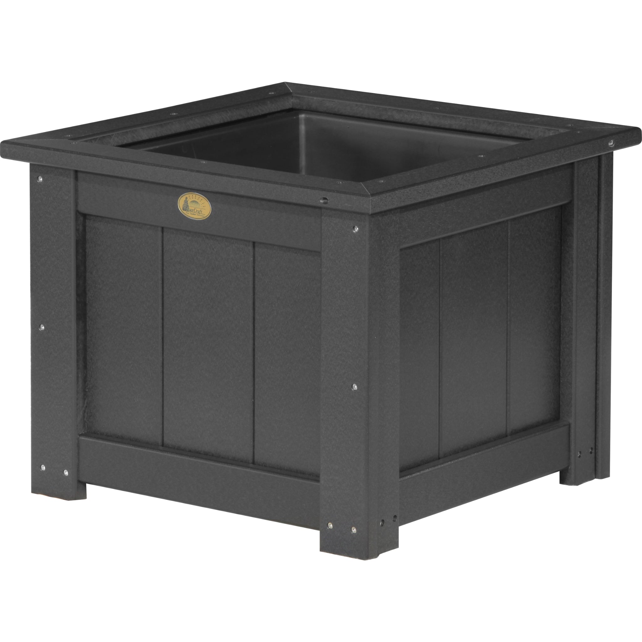 LuxCraft 24″ Square Planter – Outdoor Poly Patio Planter (P24SP)
