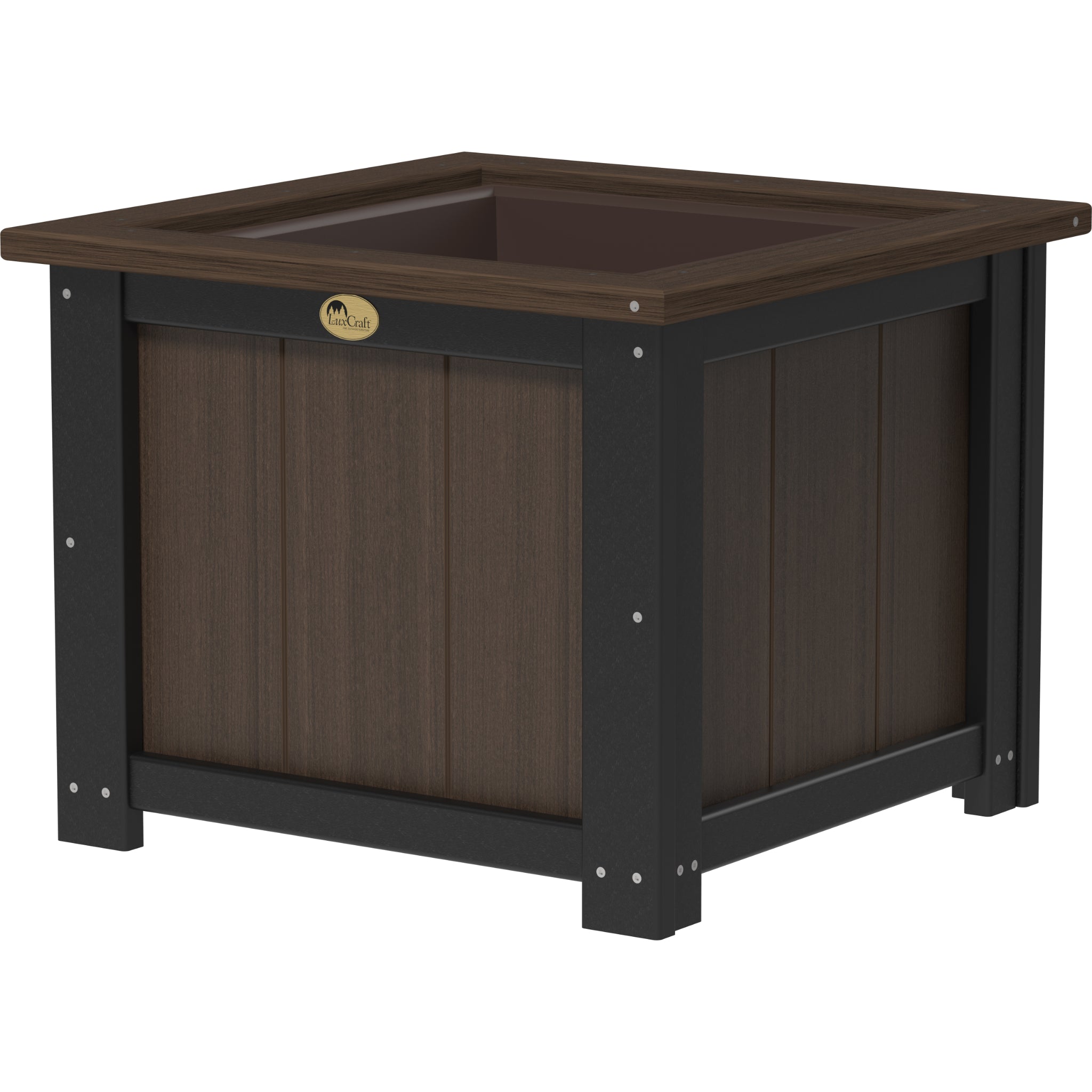 LuxCraft 24″ Square Planter – Outdoor Poly Patio Planter (P24SP)