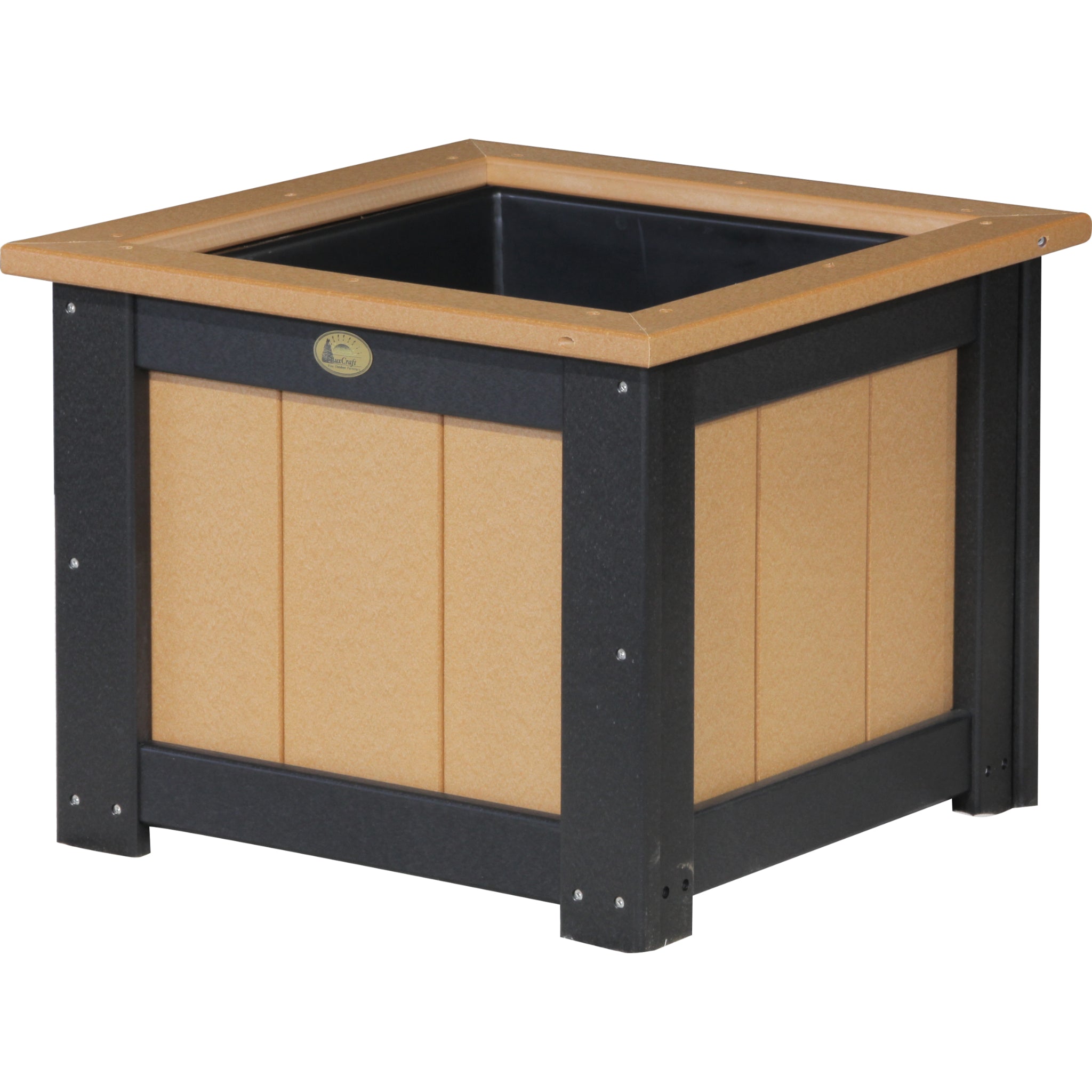 LuxCraft 24″ Square Planter – Outdoor Poly Patio Planter (P24SP)