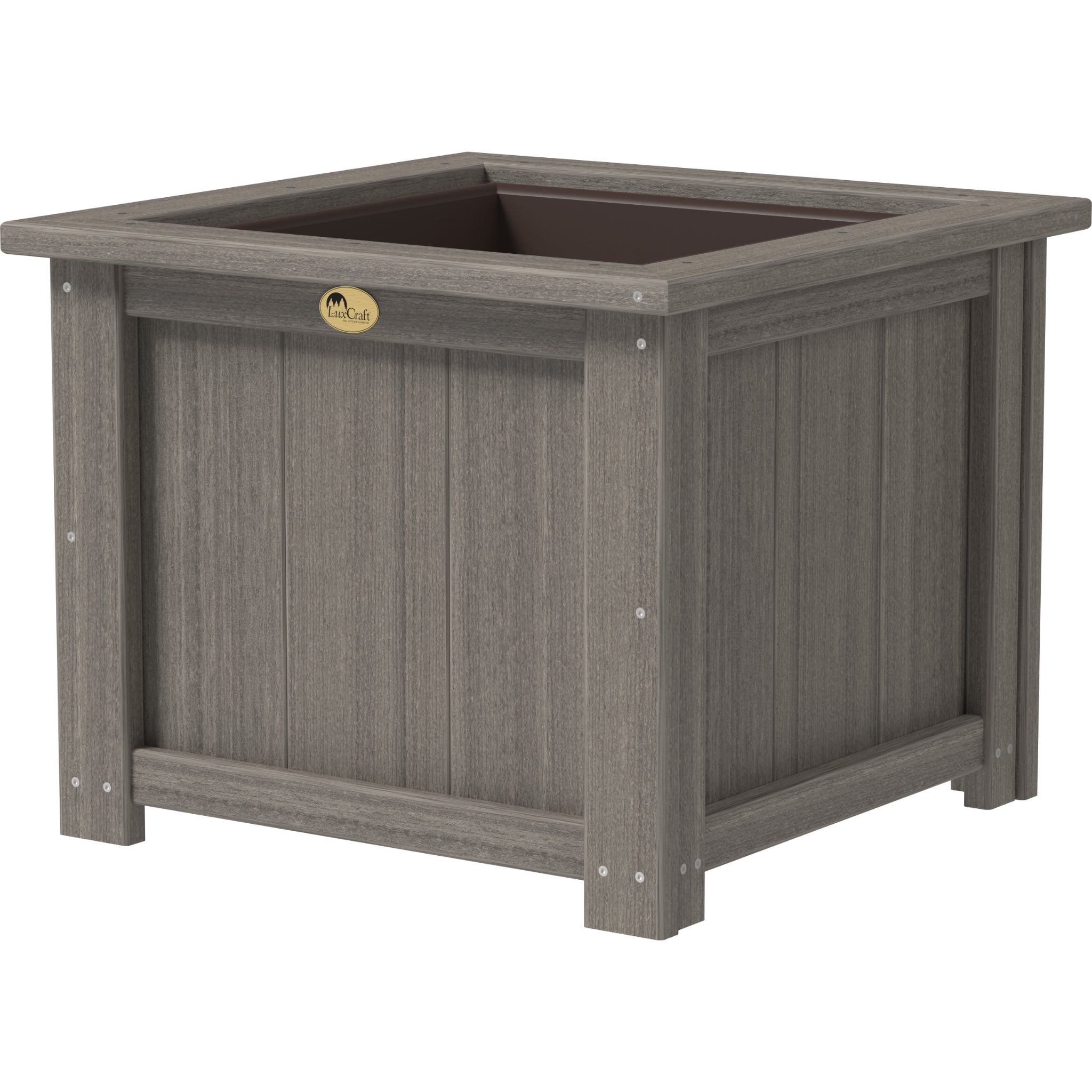 LuxCraft 24″ Square Planter – Outdoor Poly Patio Planter (P24SP)