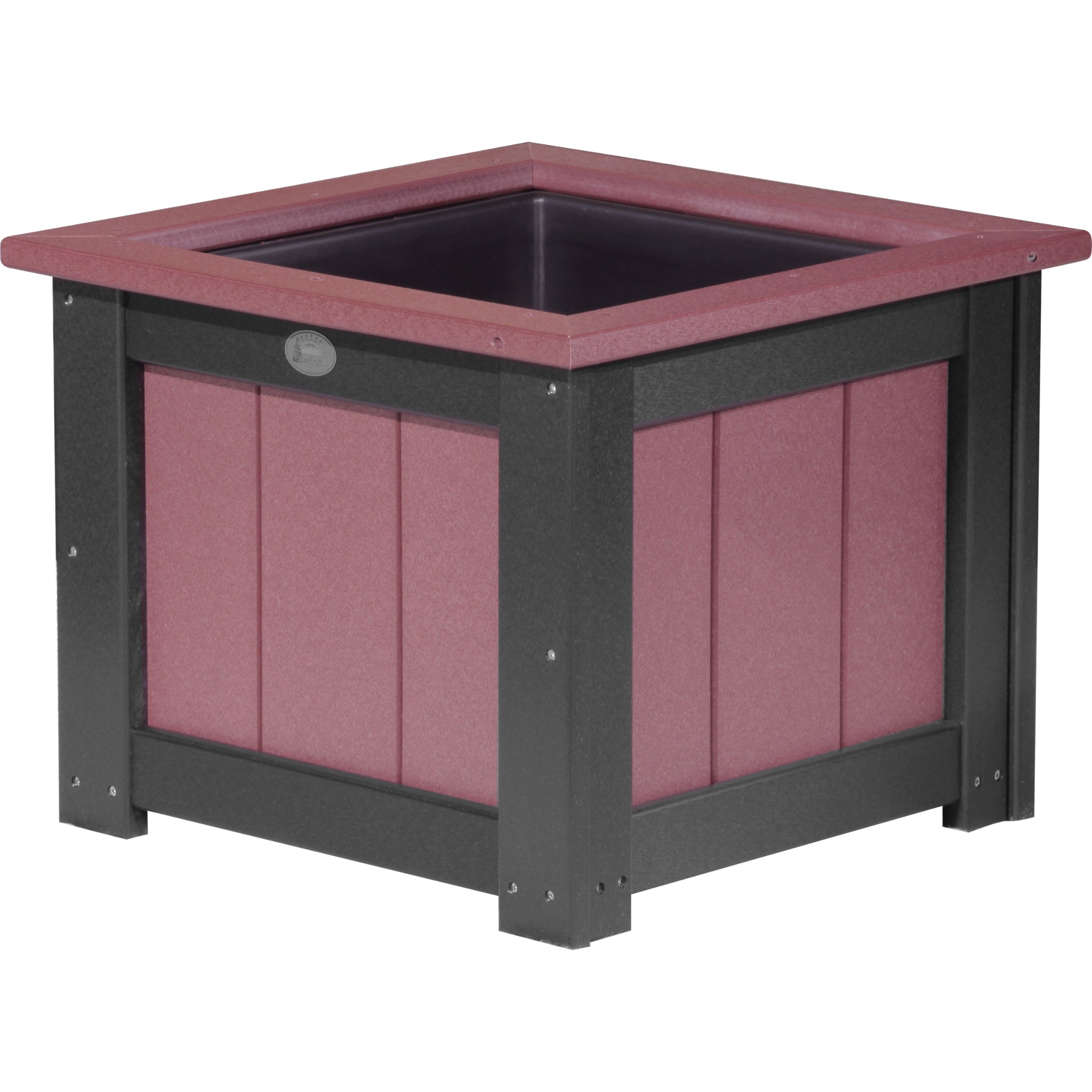LuxCraft 24″ Square Planter – Outdoor Poly Patio Planter (P24SP)