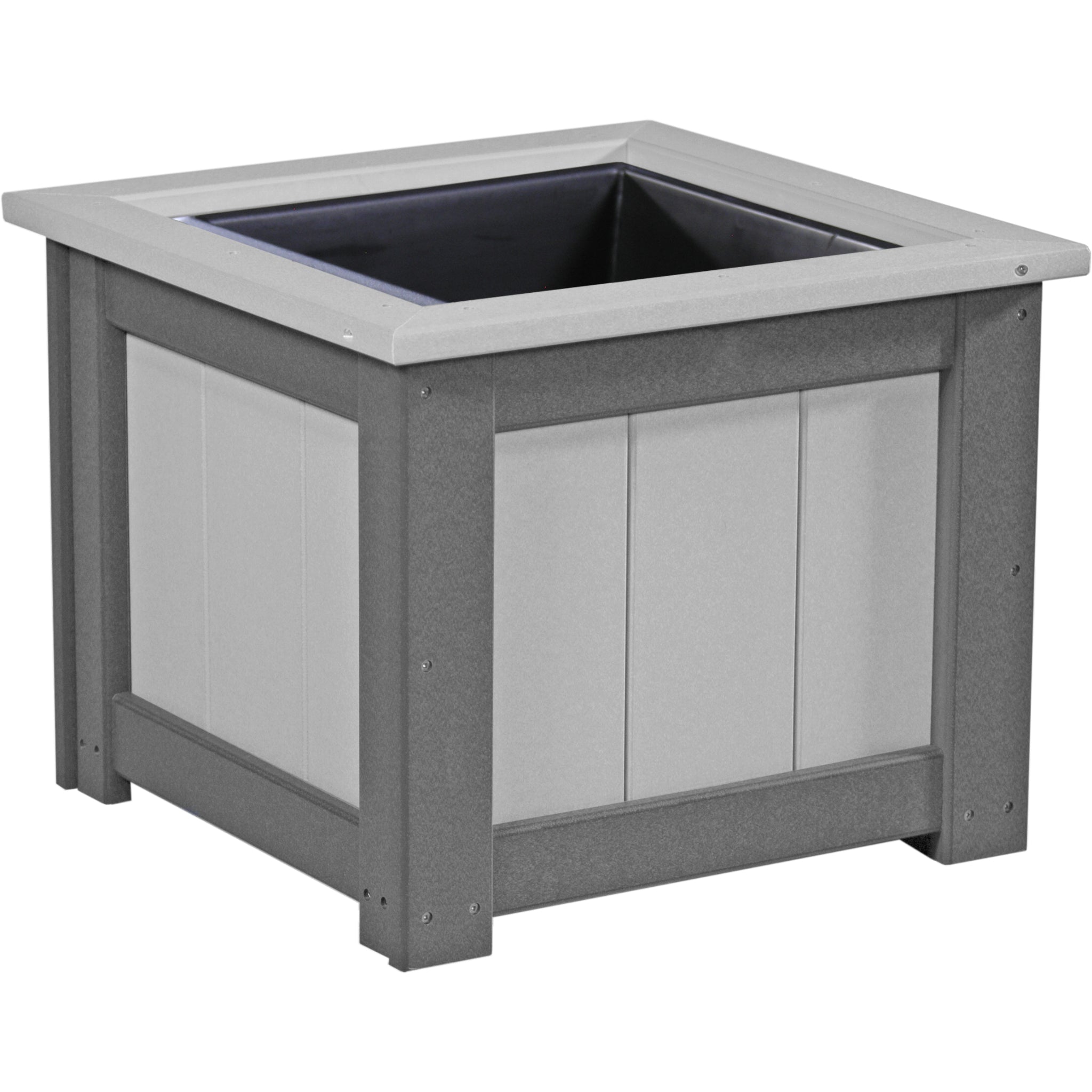 LuxCraft 24″ Square Planter – Outdoor Poly Patio Planter (P24SP)