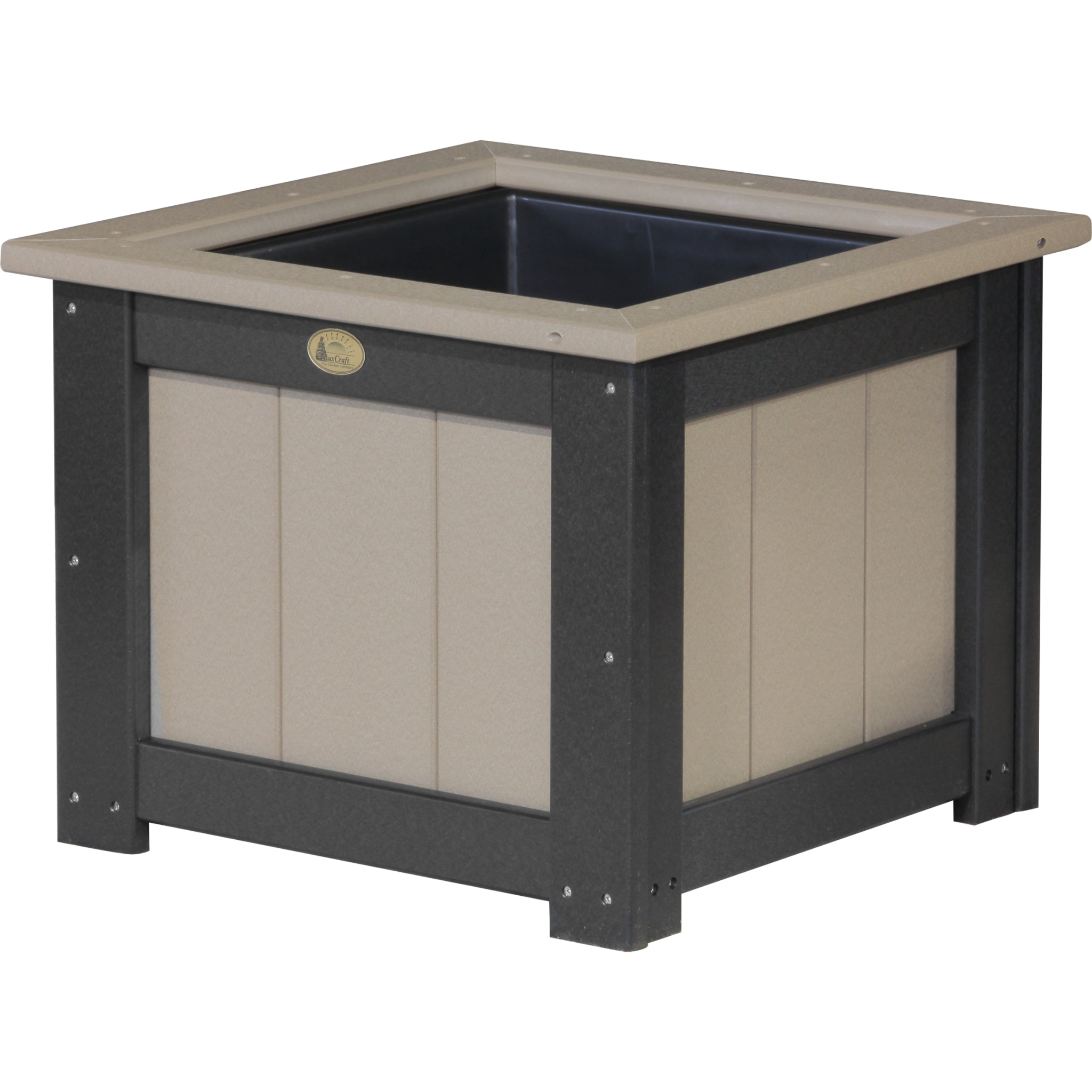 LuxCraft 24″ Square Planter – Outdoor Poly Patio Planter (P24SP)