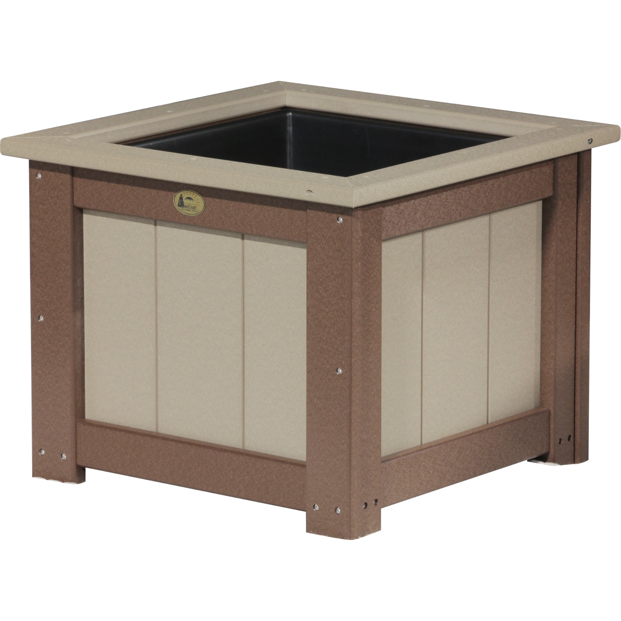 LuxCraft 24″ Square Planter – Outdoor Poly Patio Planter (P24SP)