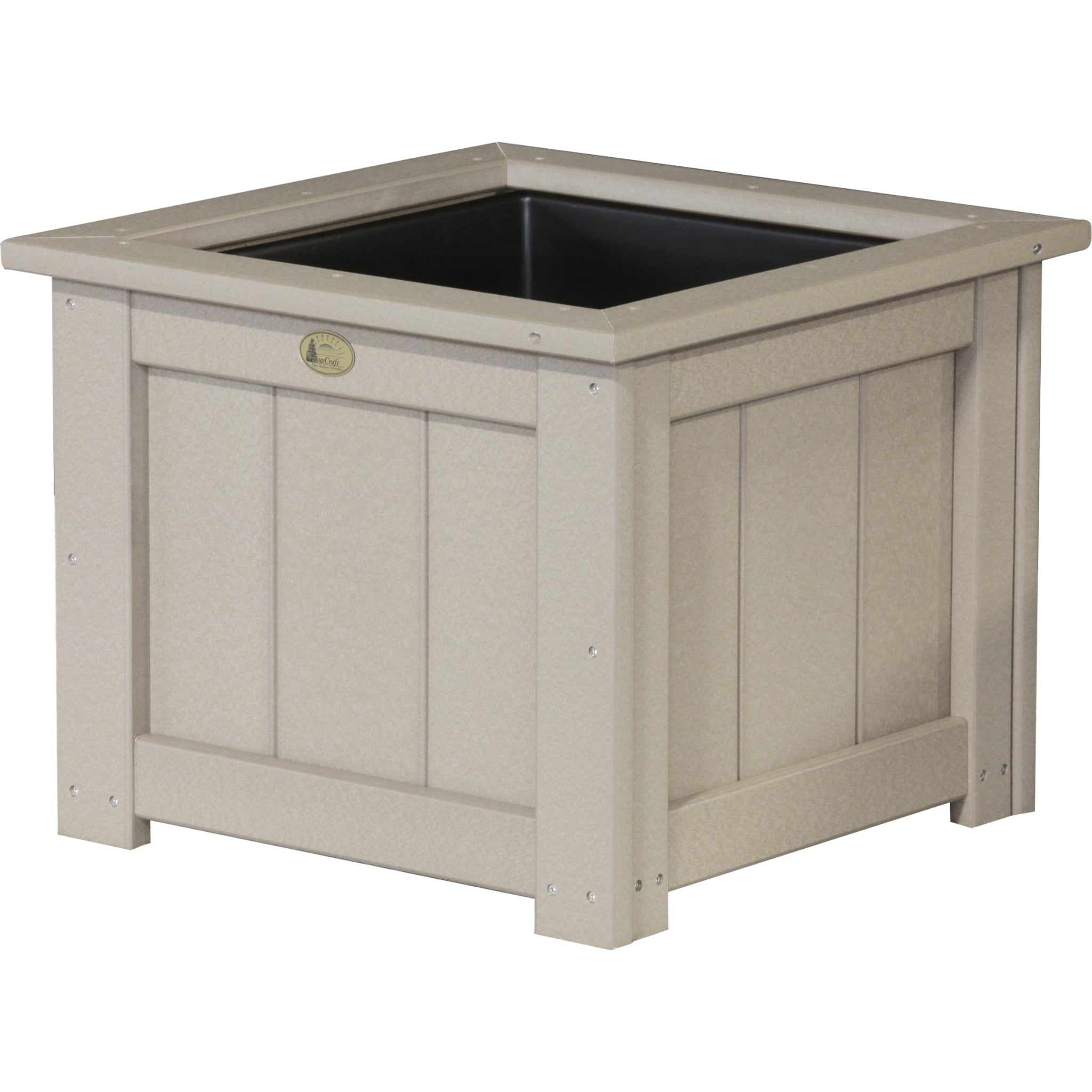 LuxCraft 24″ Square Planter – Outdoor Poly Patio Planter (P24SP)