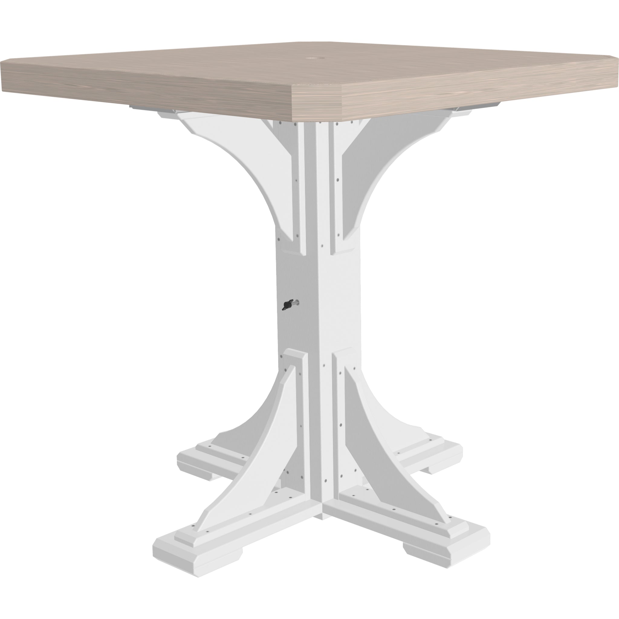 LuxCraft 41″ Square Table – Outdoor Poly Patio Bar Table (P41ST)